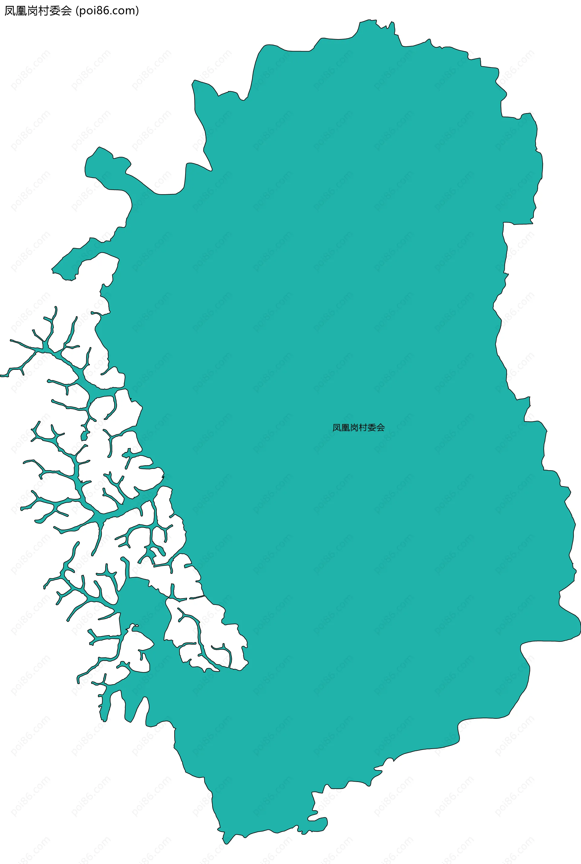 凤凰岗村委会边界地图