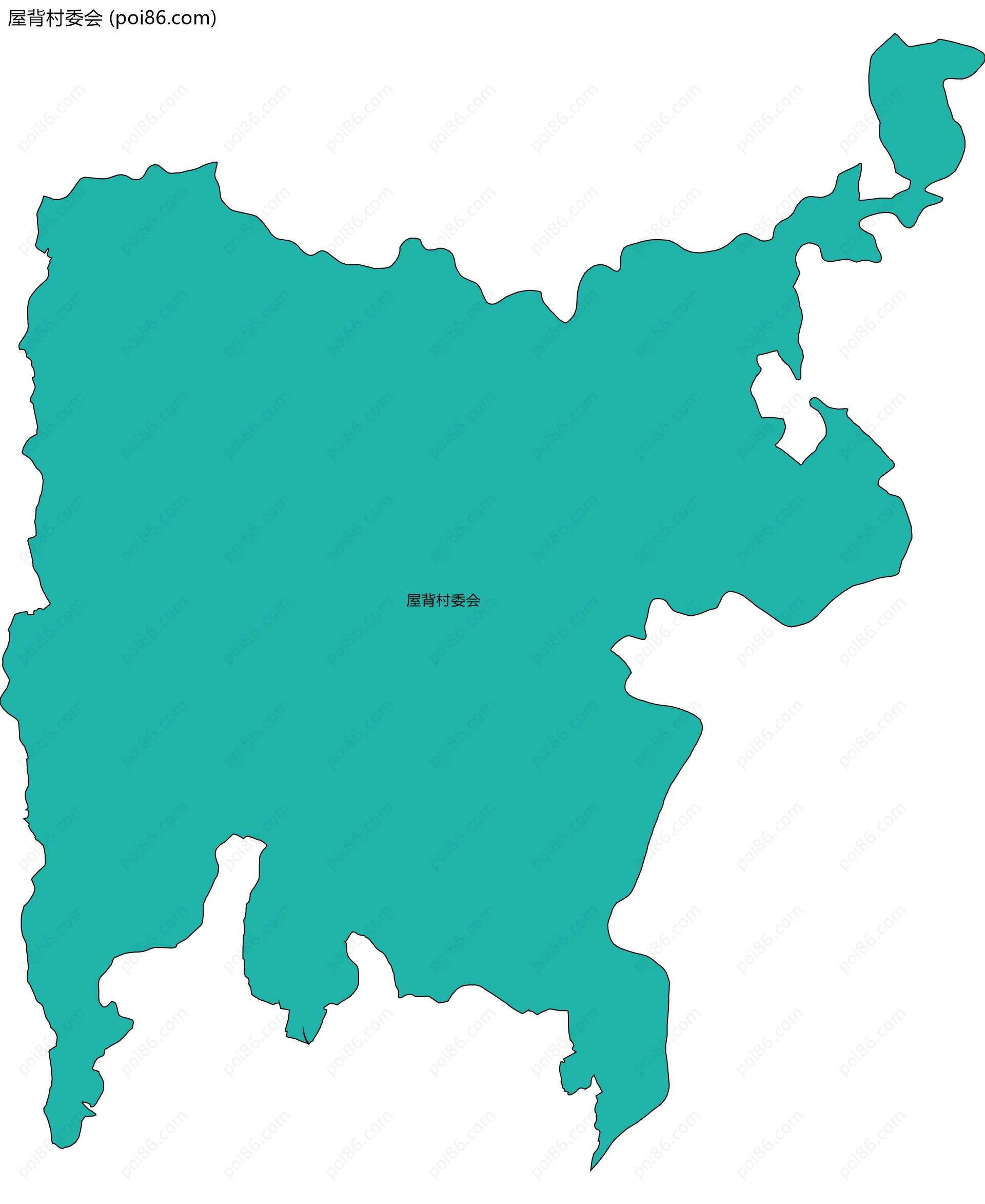 屋背村委会边界地图