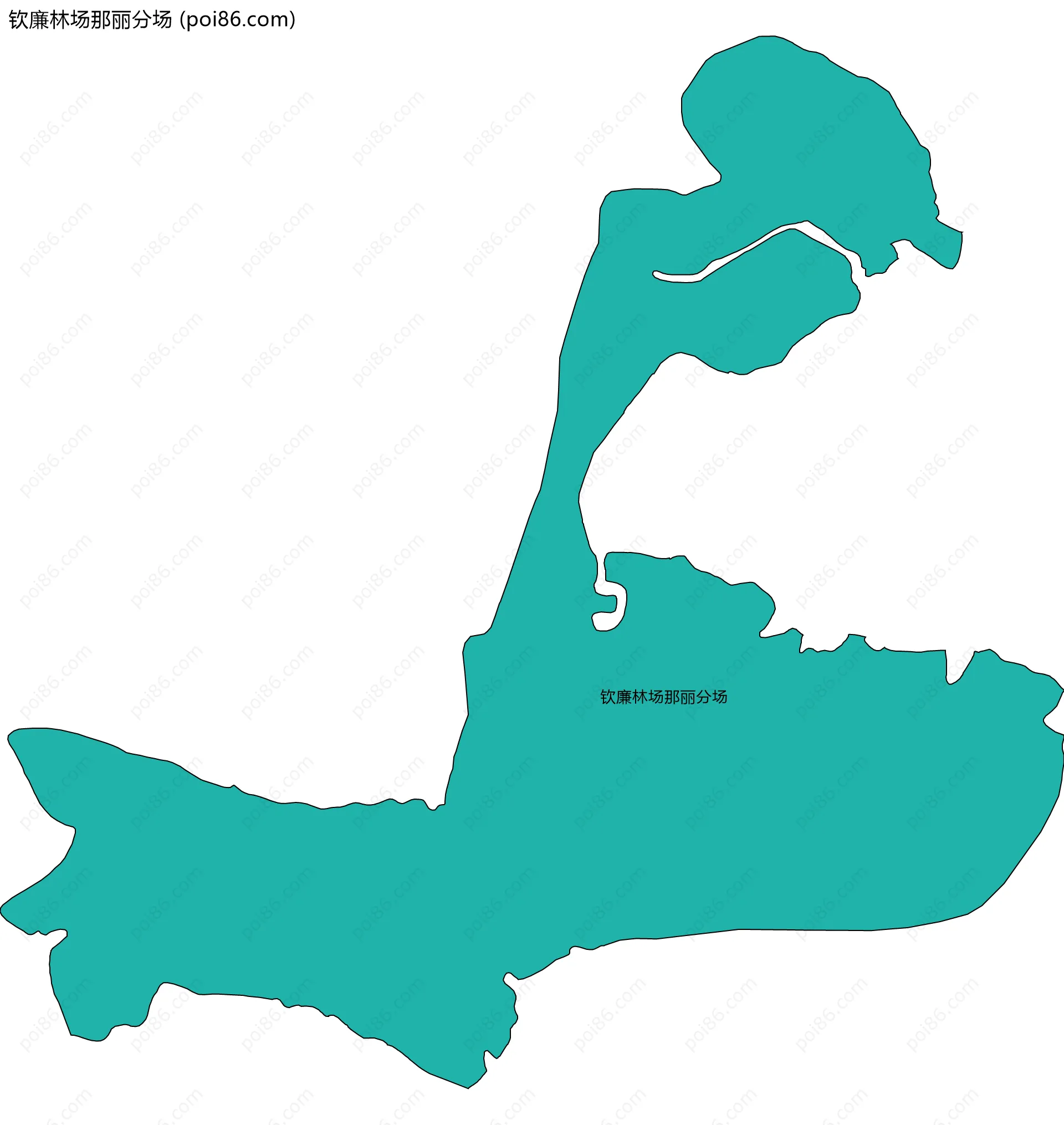 钦廉林场那丽分场边界地图