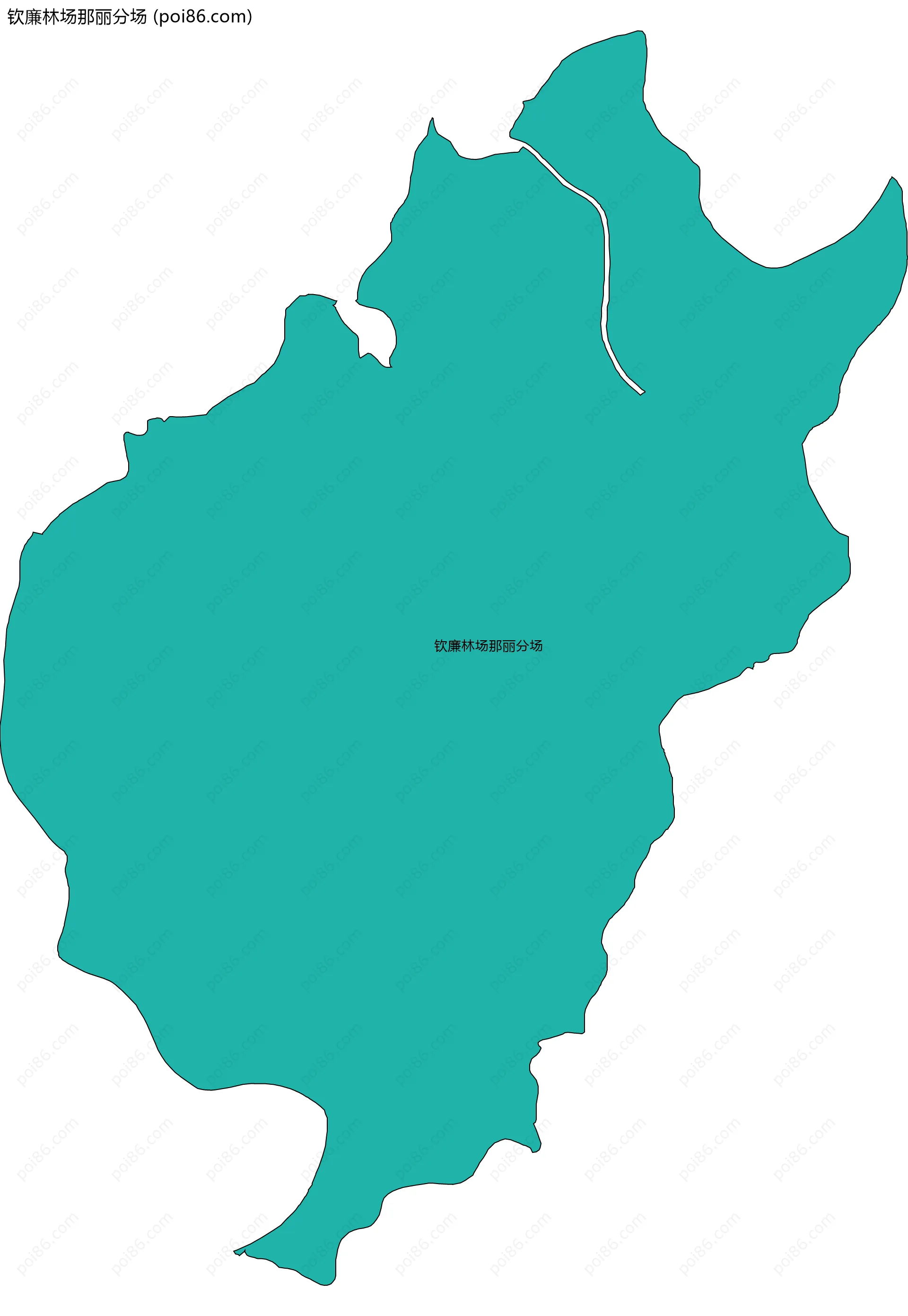 钦廉林场那丽分场边界地图