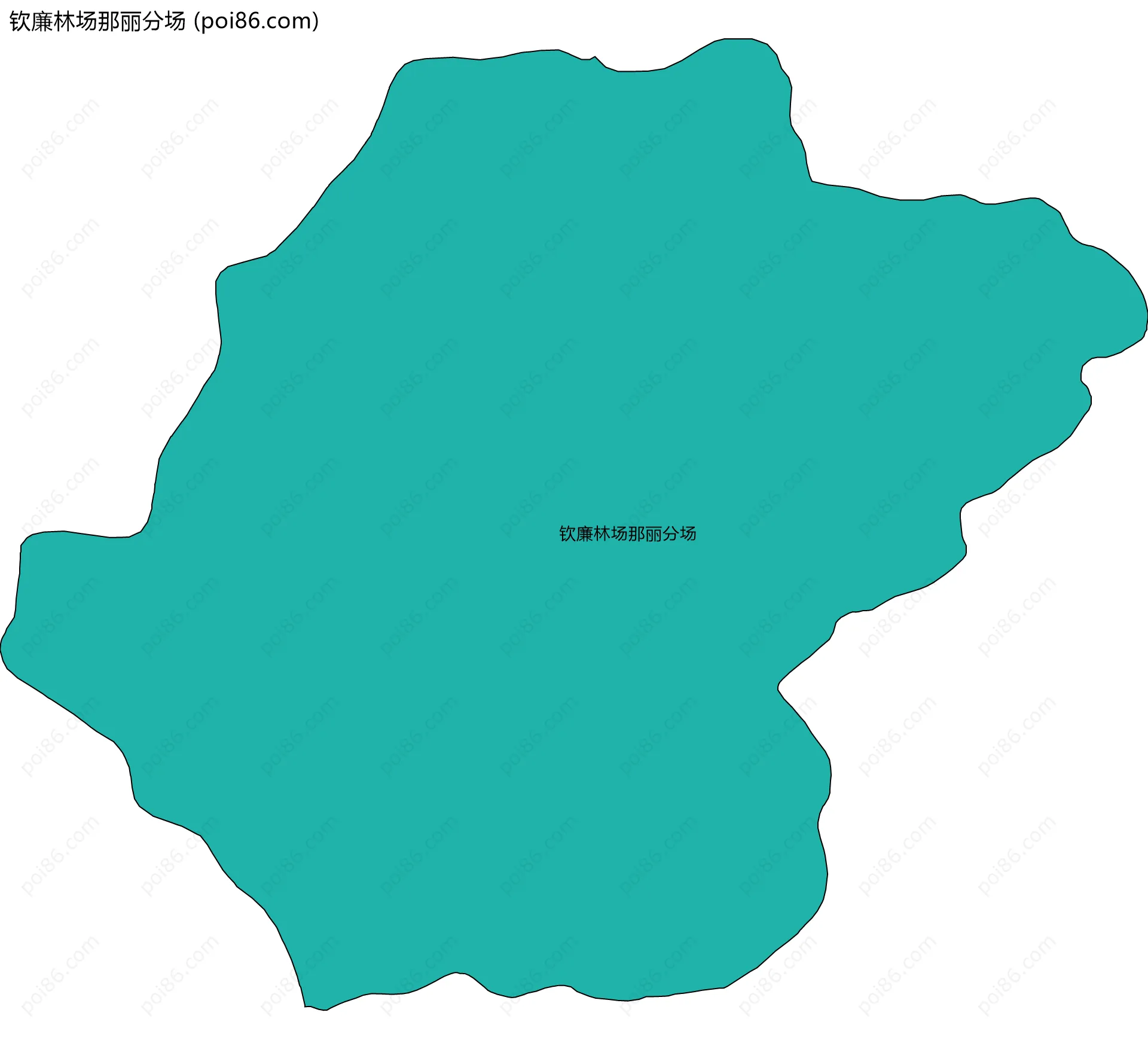 钦廉林场那丽分场边界地图