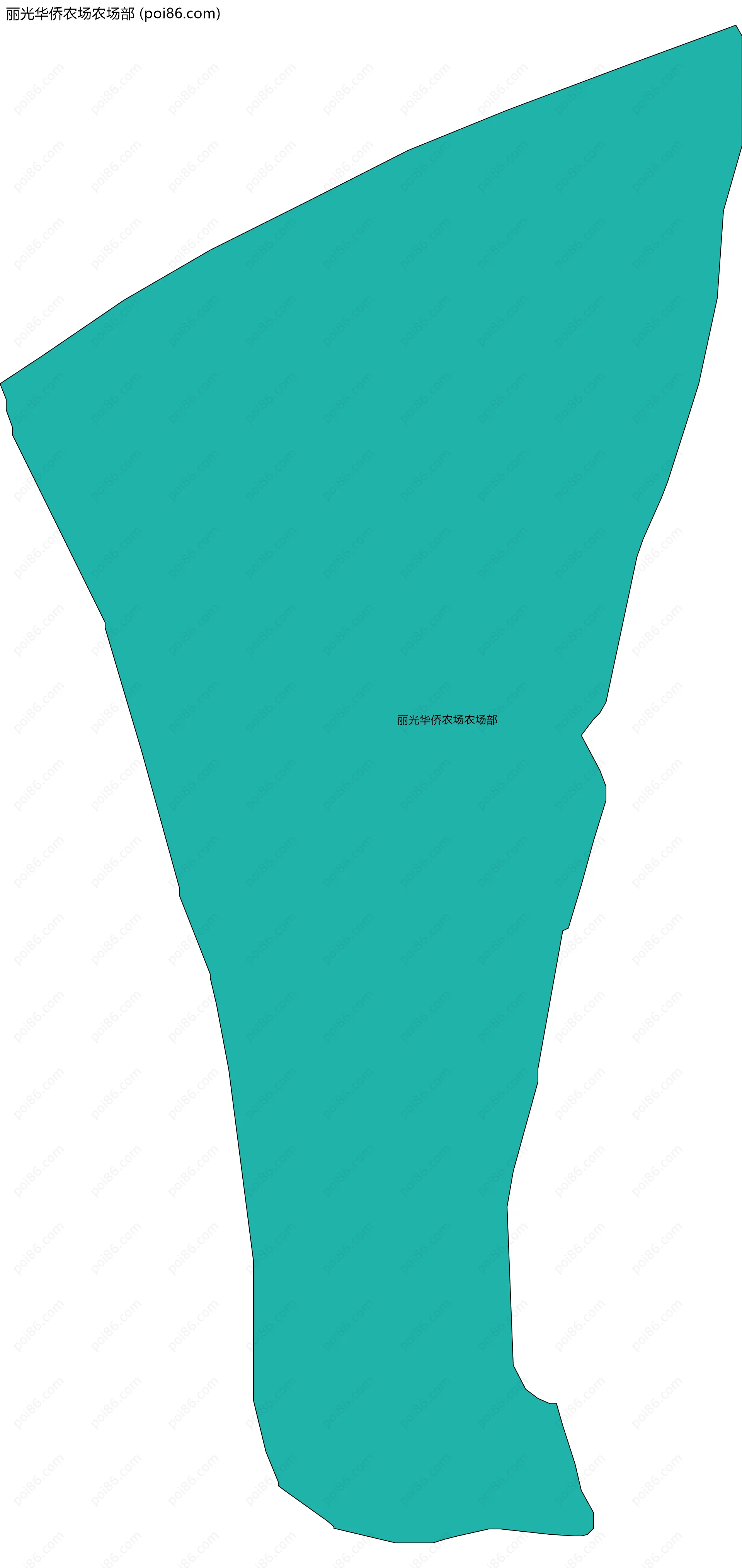 丽光华侨农场农场部边界地图
