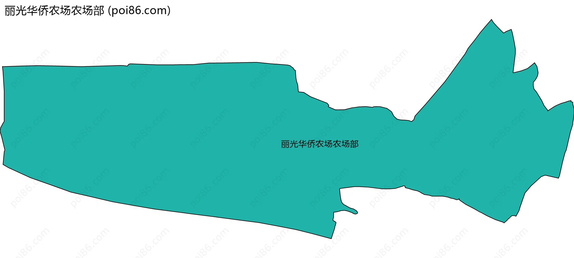 丽光华侨农场农场部边界地图