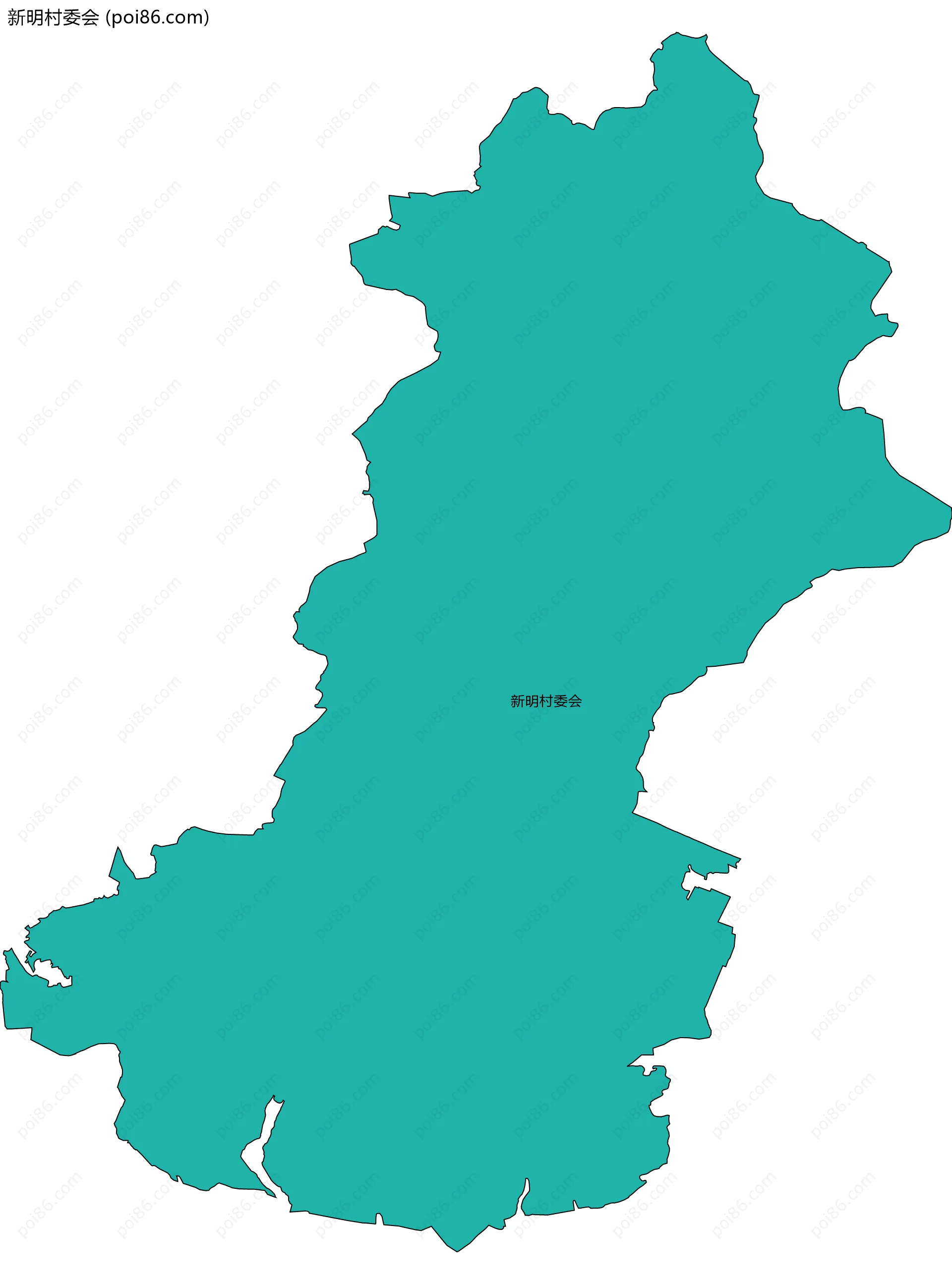 新明村委会边界地图