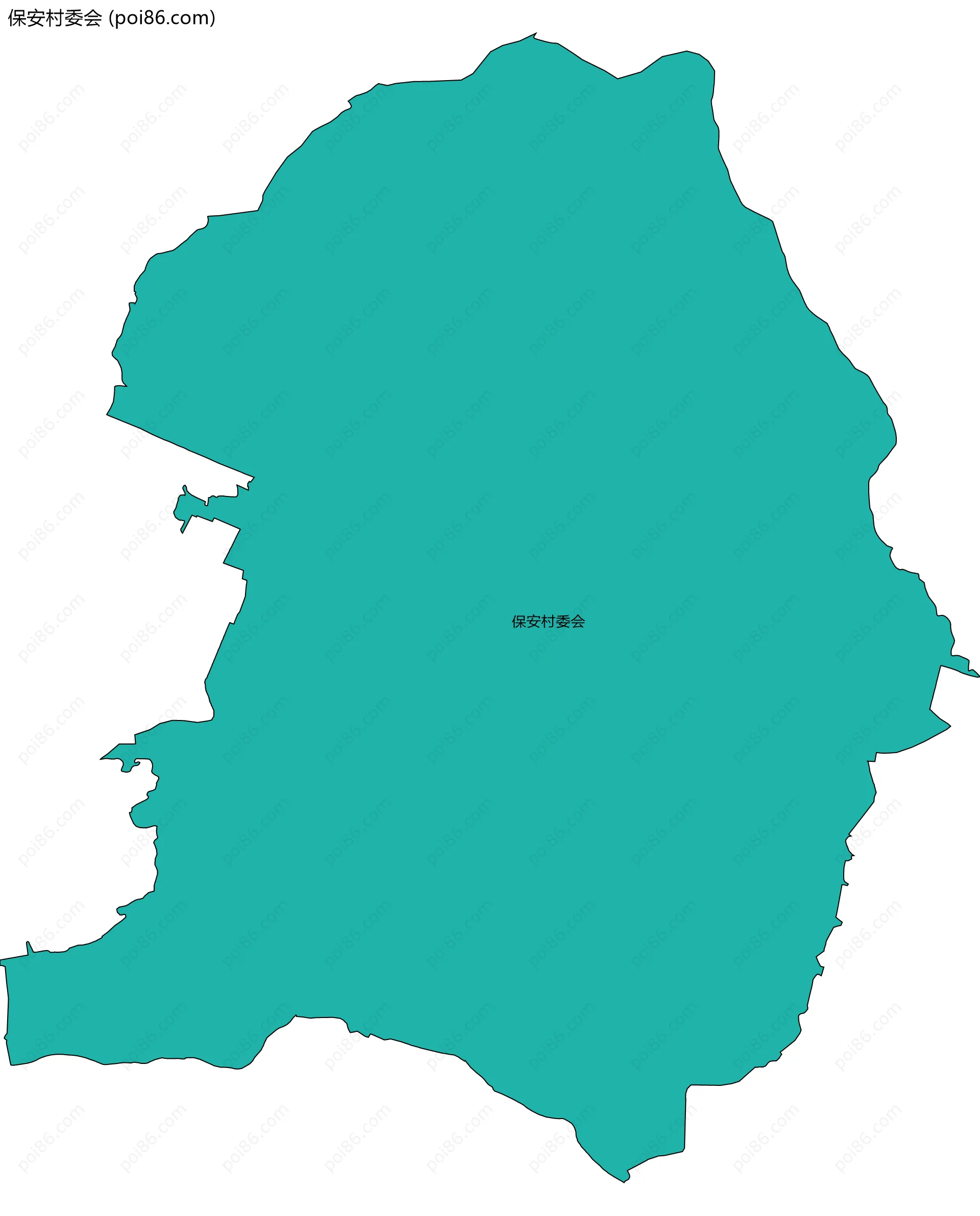保安村委会边界地图