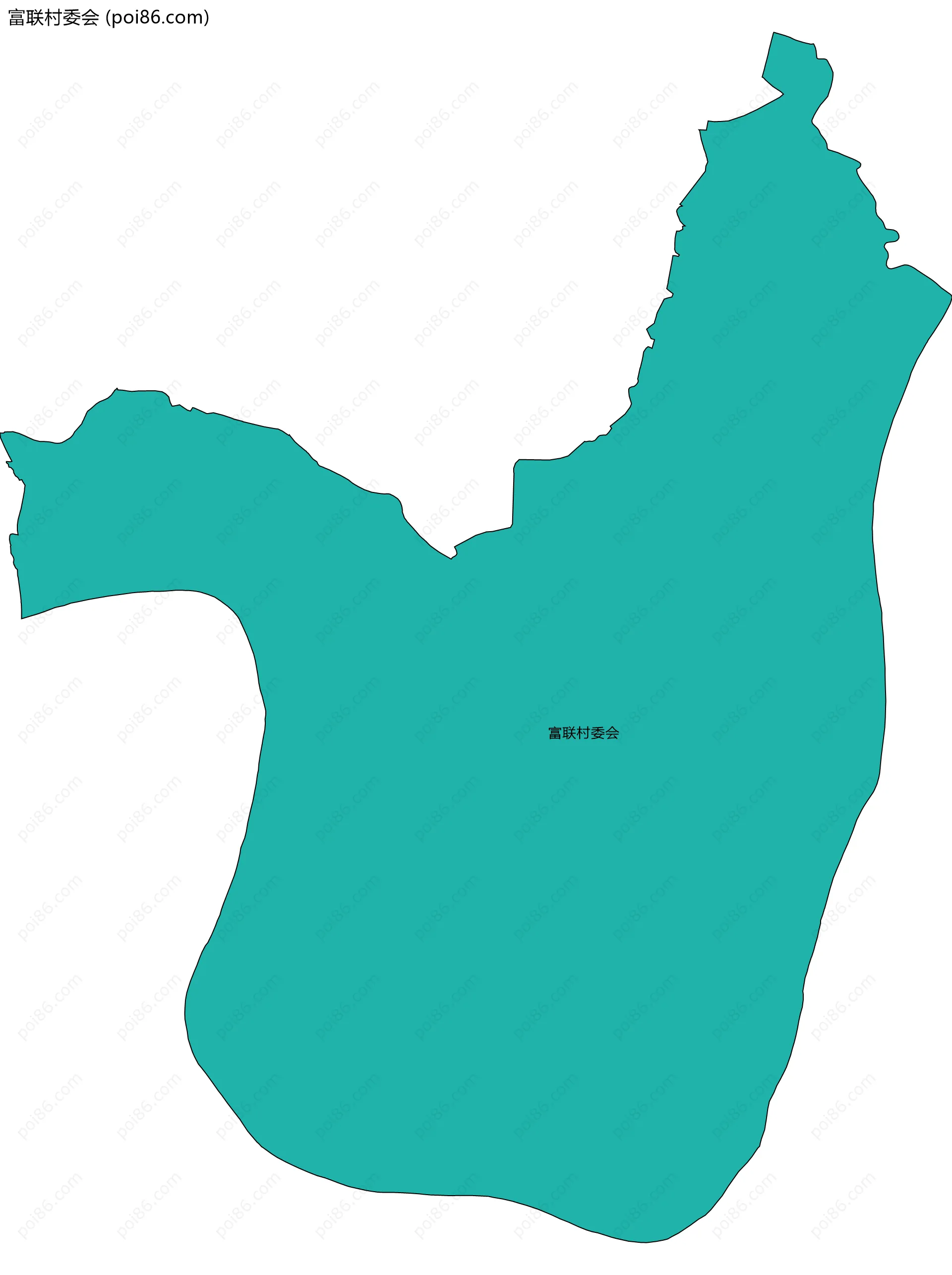 富联村委会边界地图