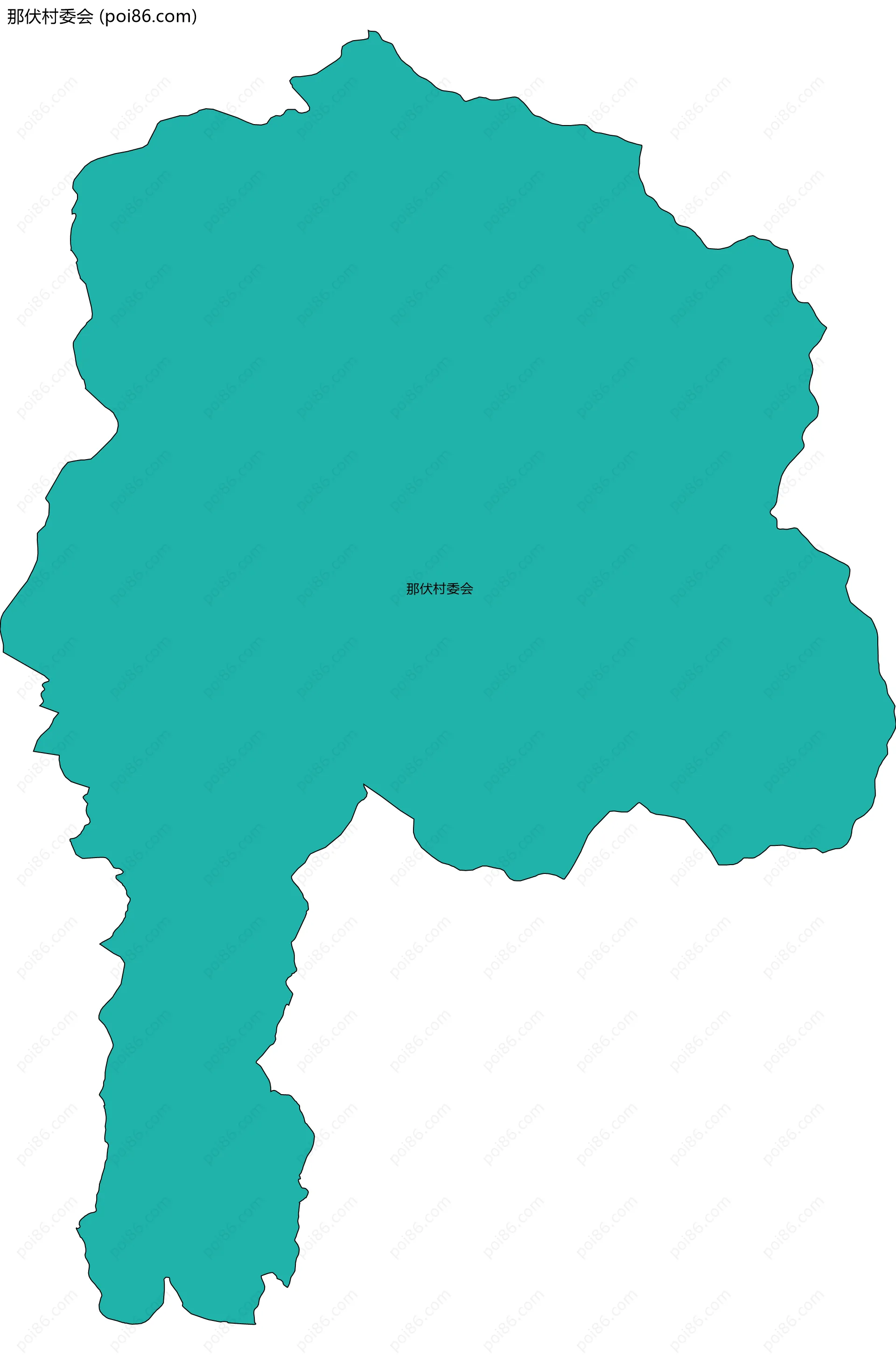 那伏村委会边界地图