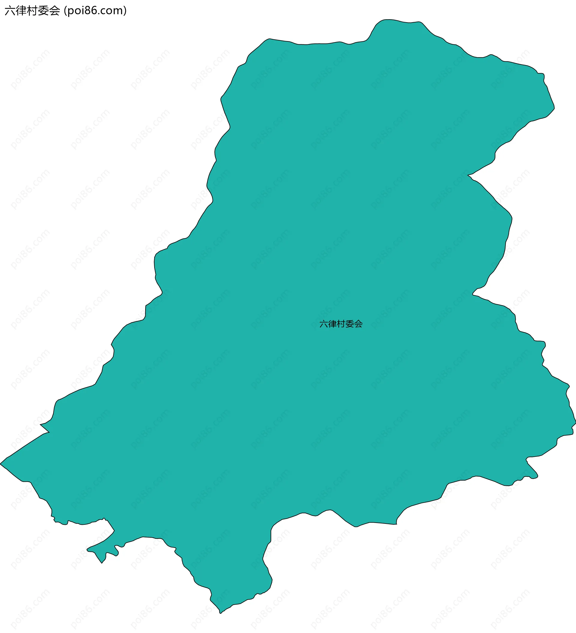 六律村委会边界地图