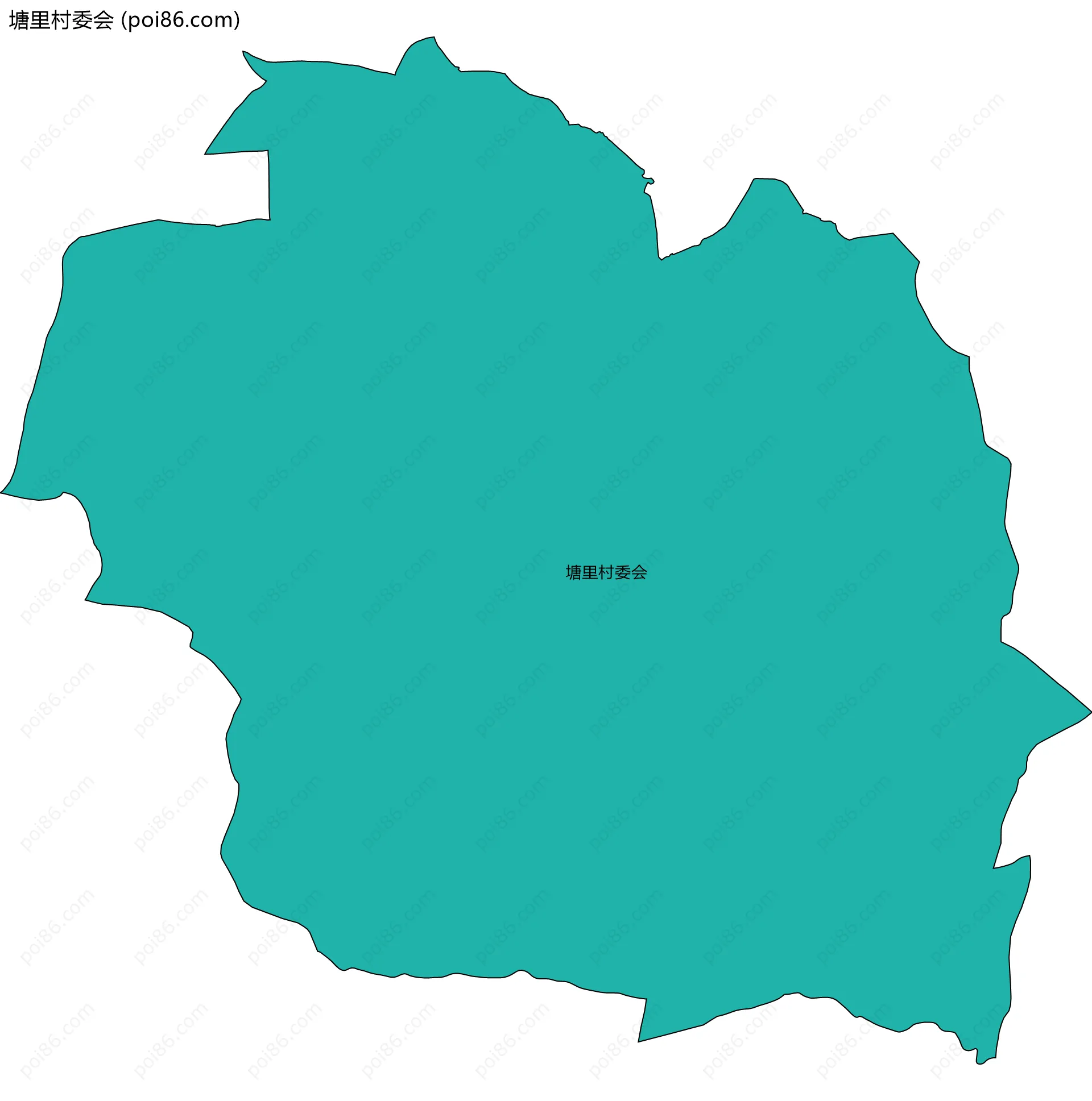 塘里村委会边界地图