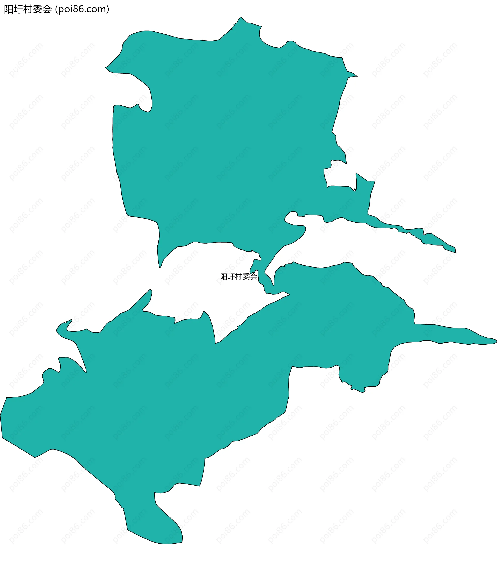 阳圩村委会边界地图