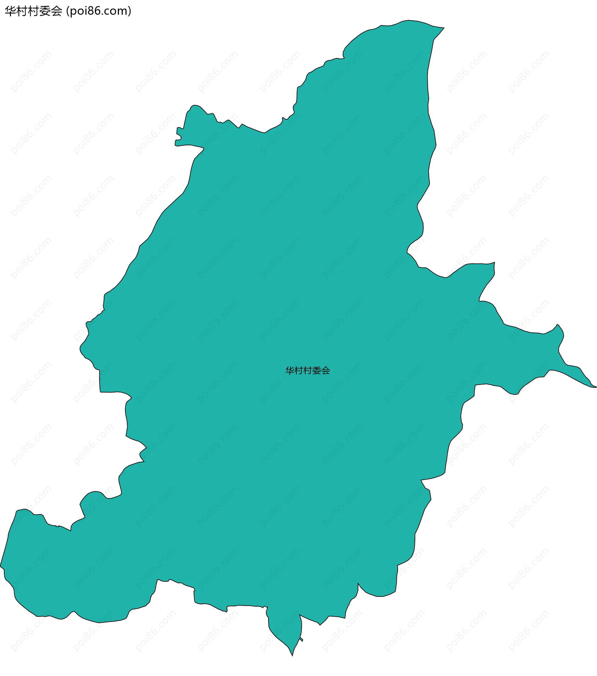 华村村委会边界地图