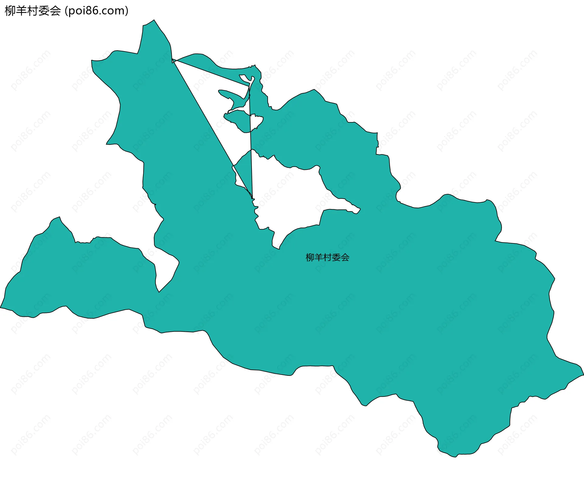 柳羊村委会边界地图