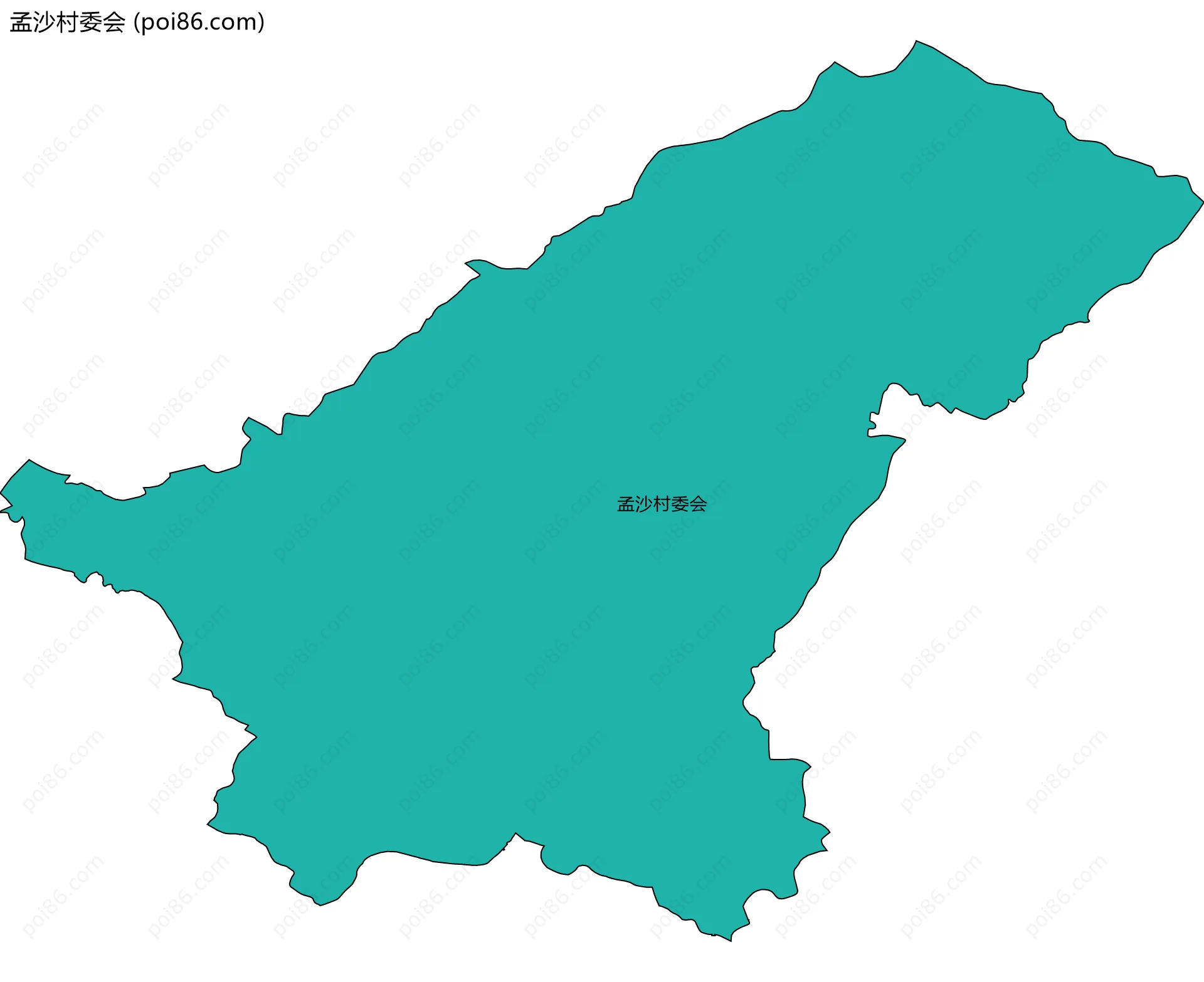 孟沙村委会边界地图