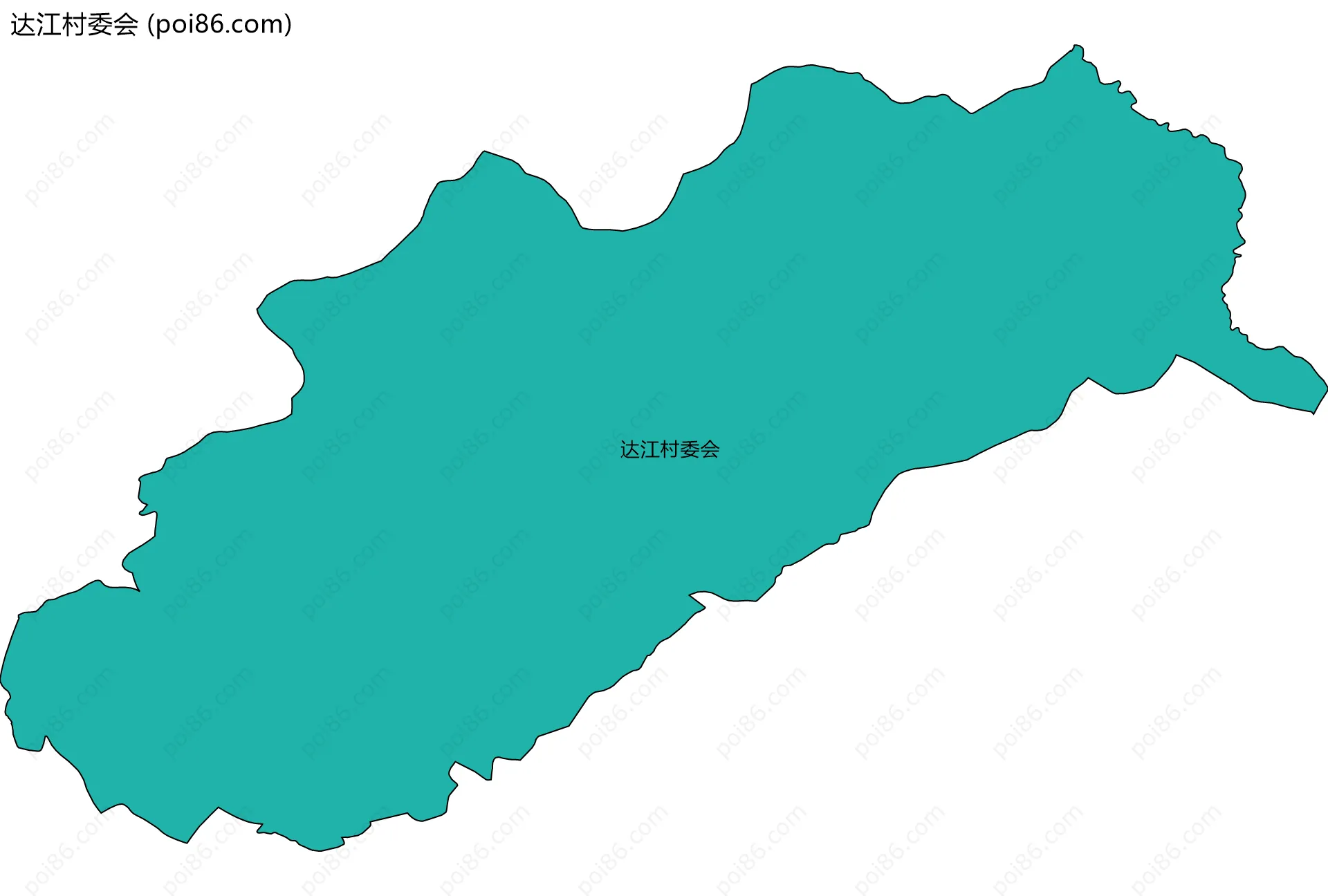 达江村委会边界地图
