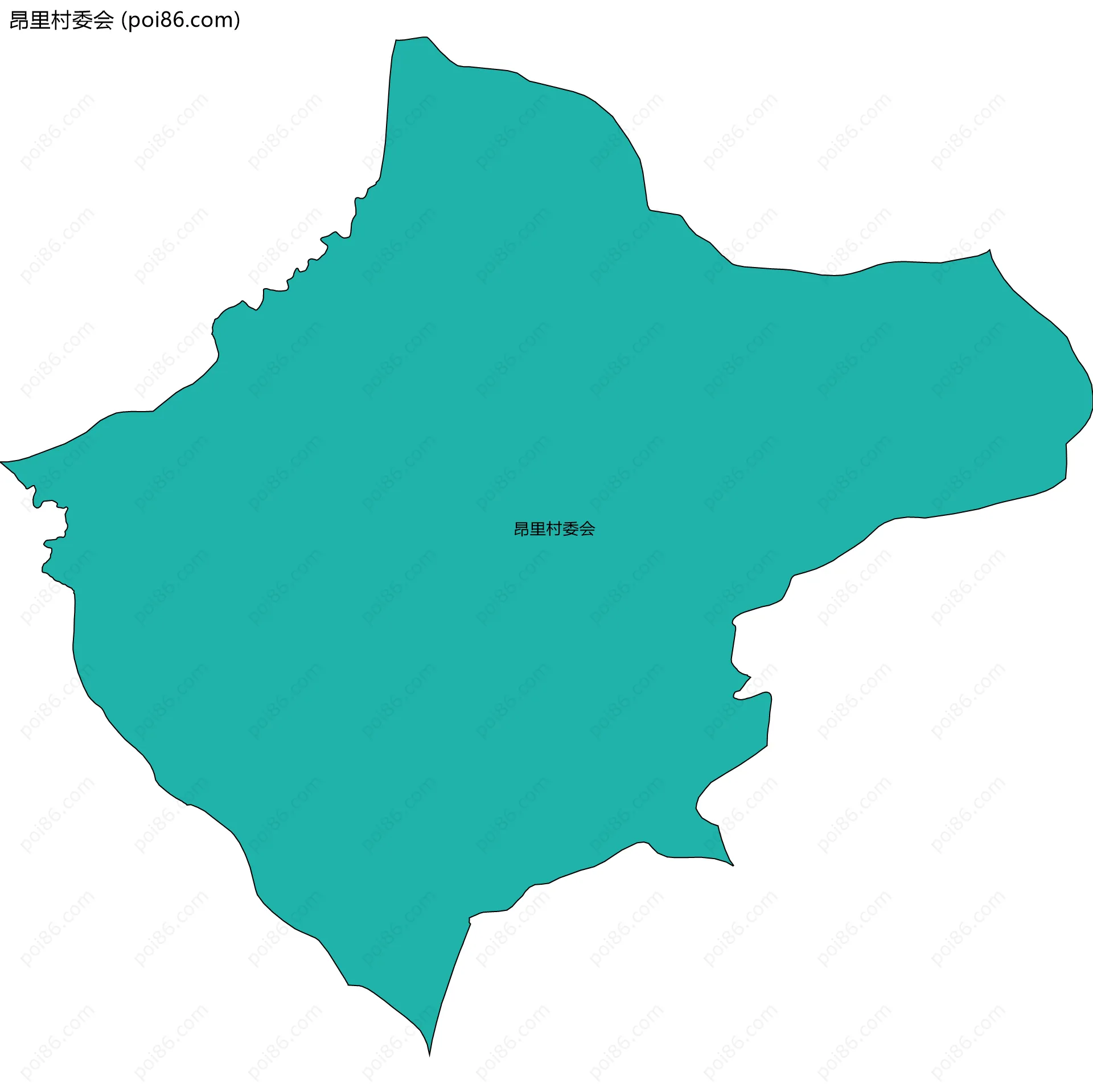 昂里村委会边界地图