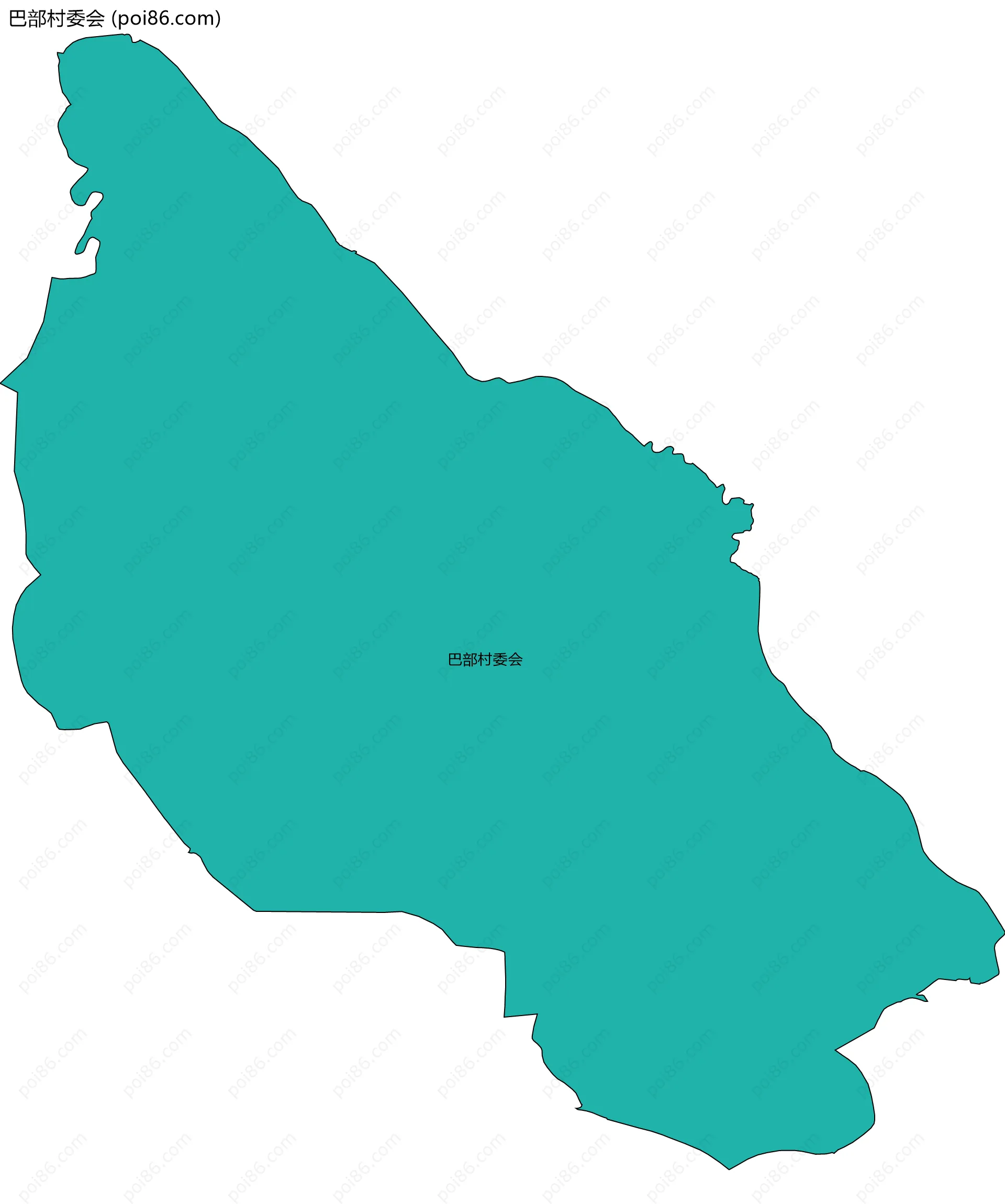 巴部村委会边界地图