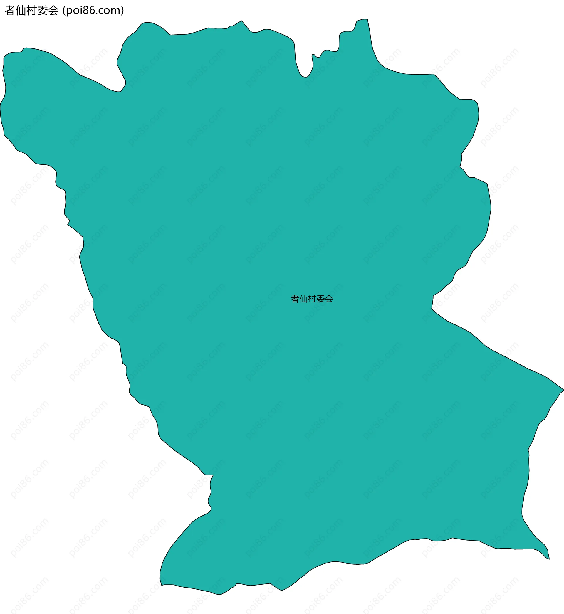 者仙村委会边界地图