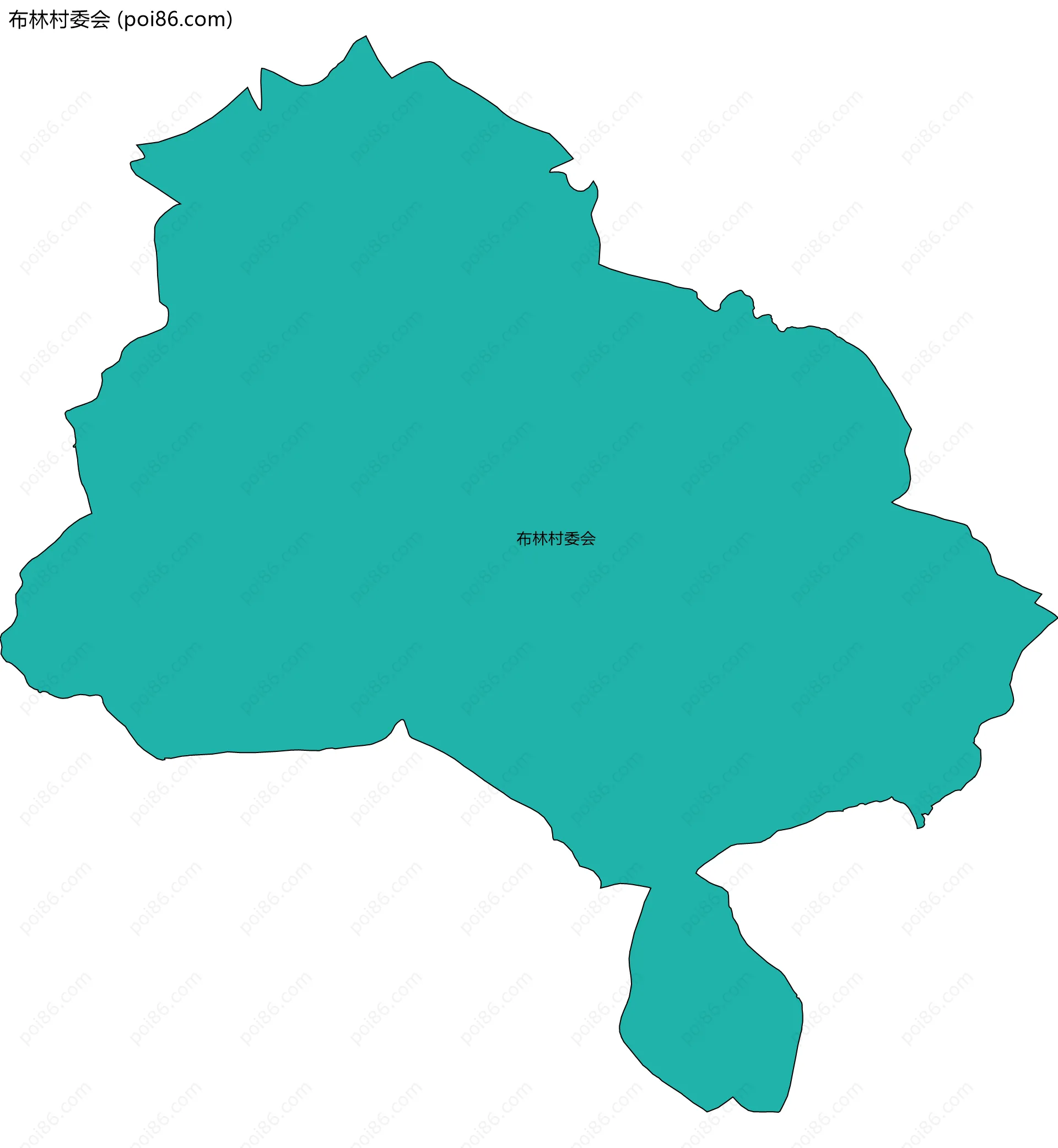 布林村委会边界地图