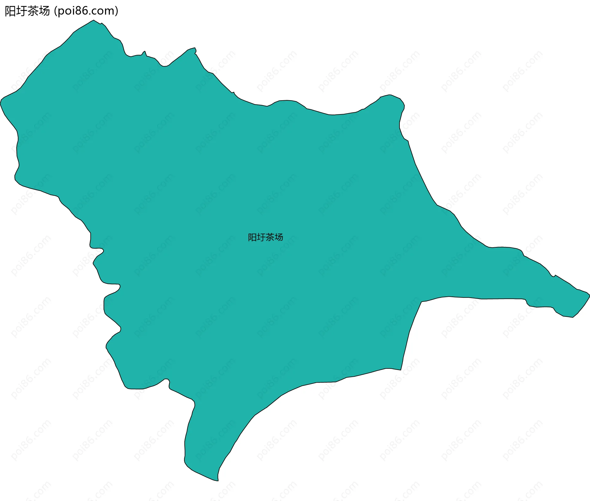 阳圩茶场边界地图