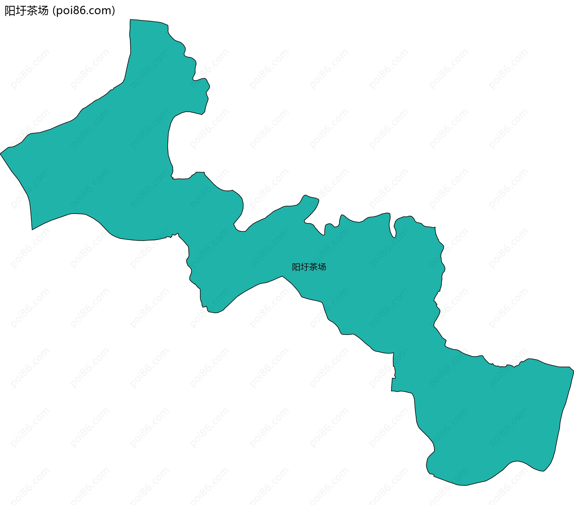 阳圩茶场边界地图