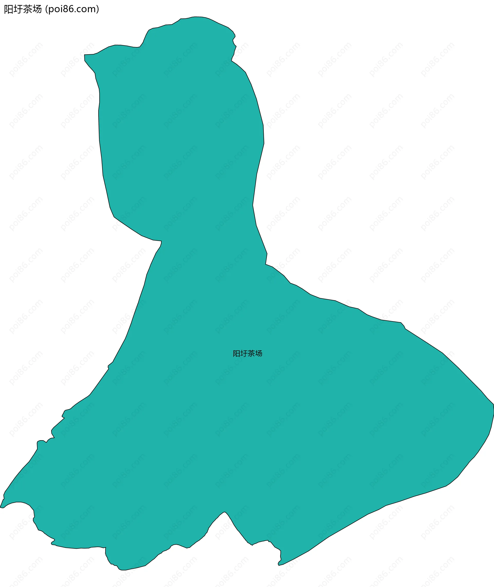 阳圩茶场边界地图