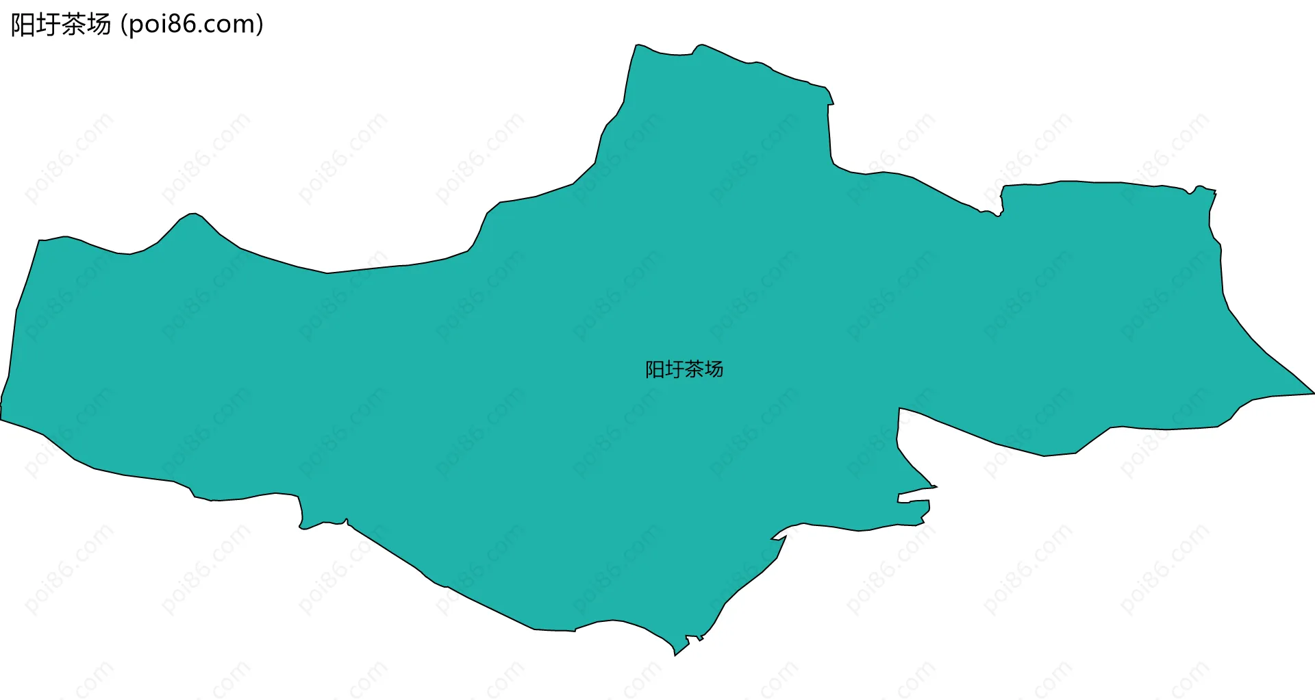 阳圩茶场边界地图