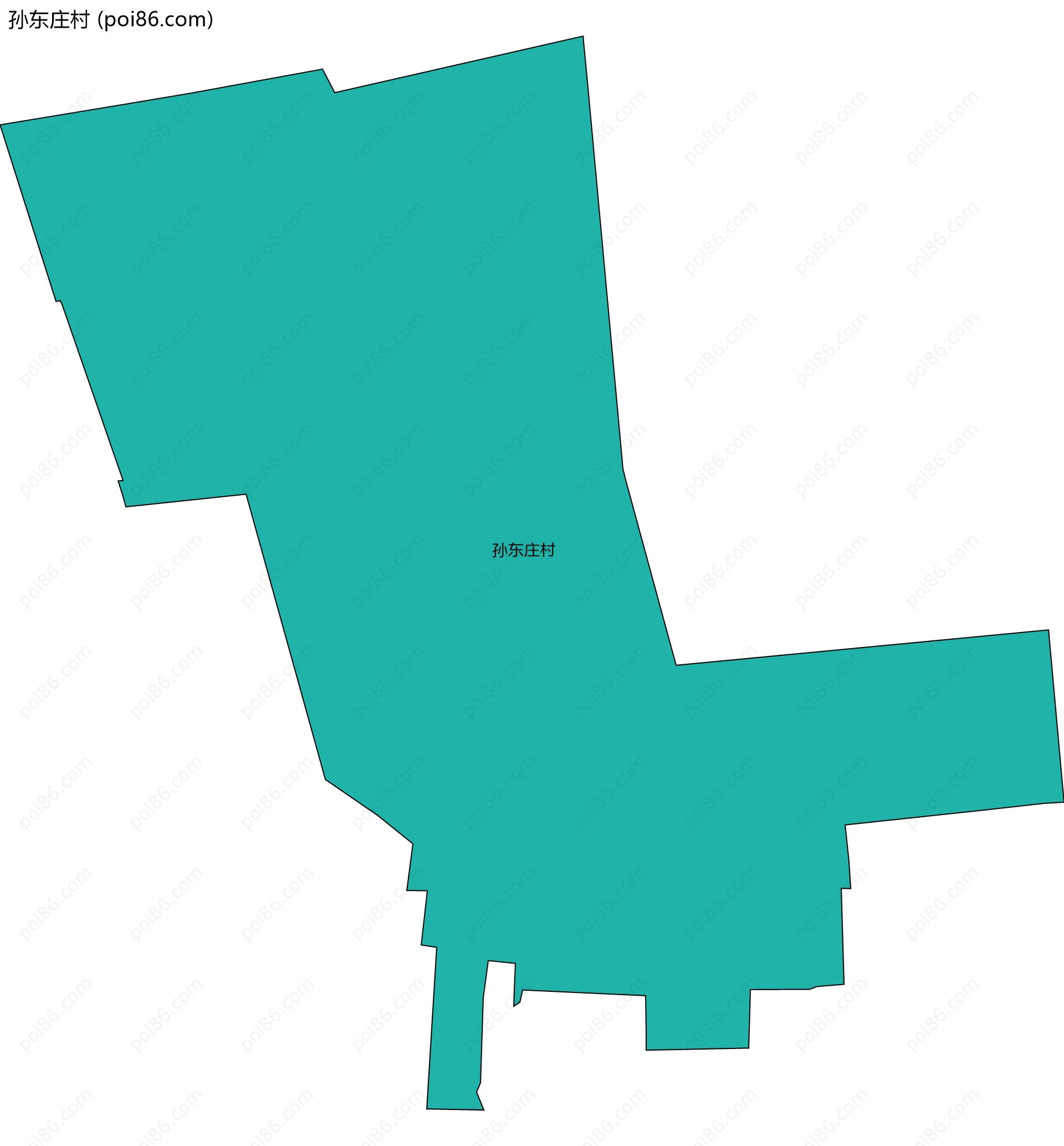 孙东庄村边界地图