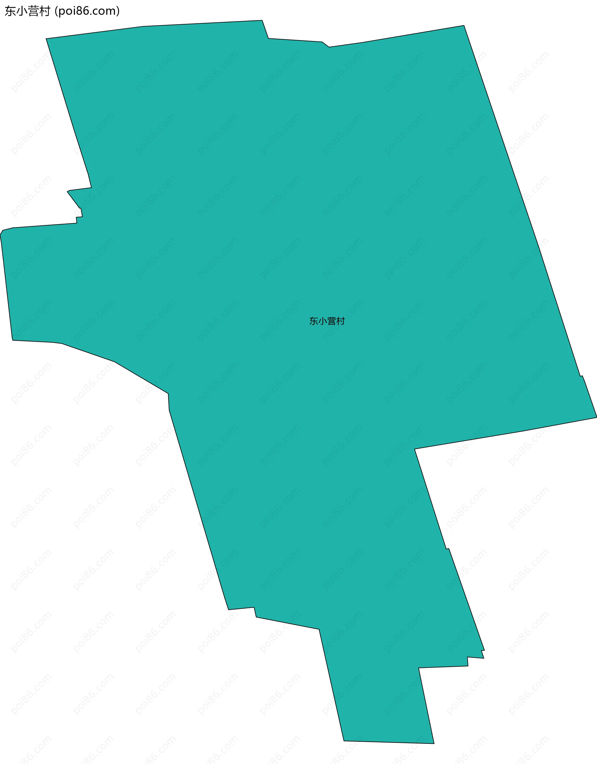 东小营村边界地图