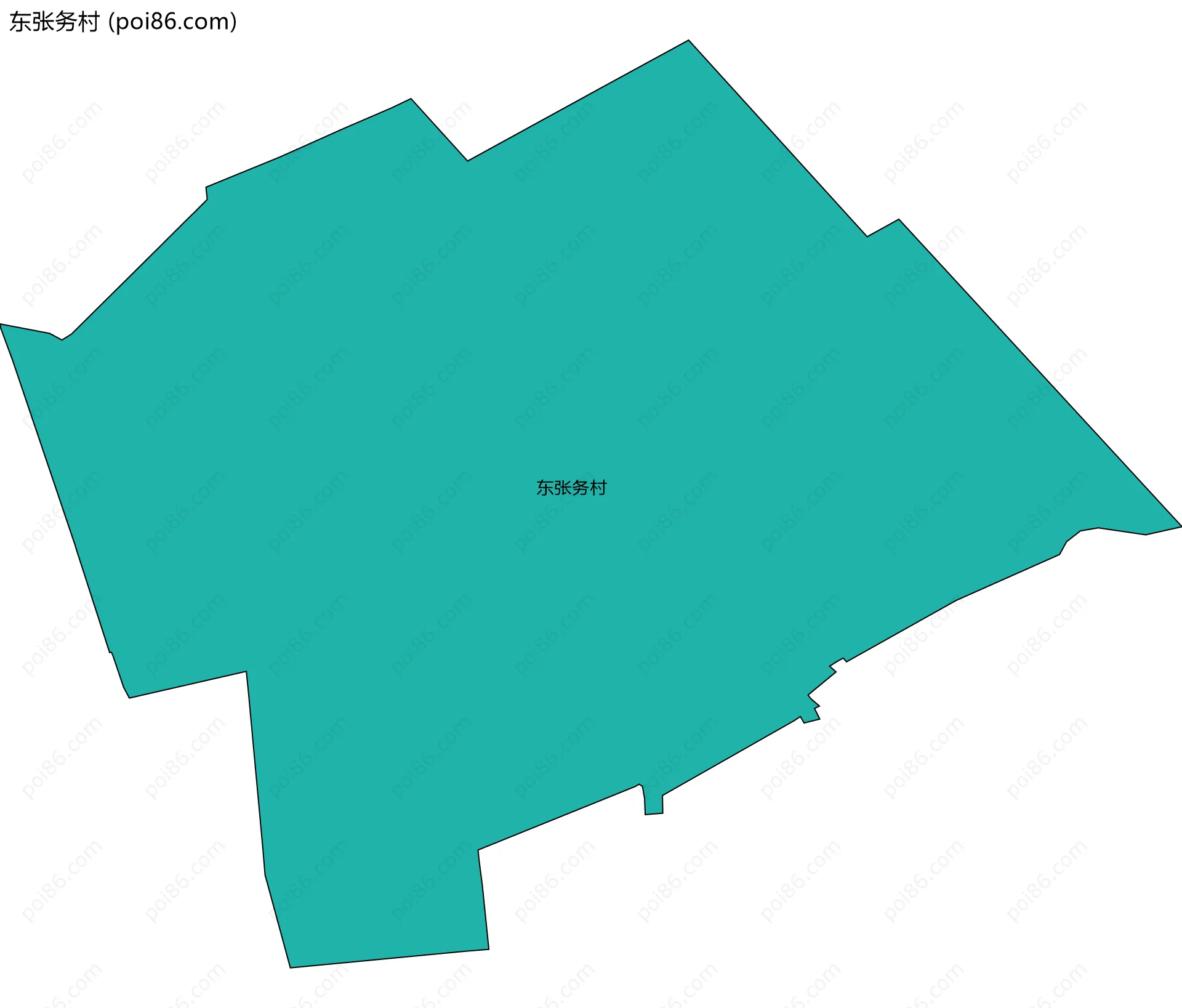 东张务村边界地图