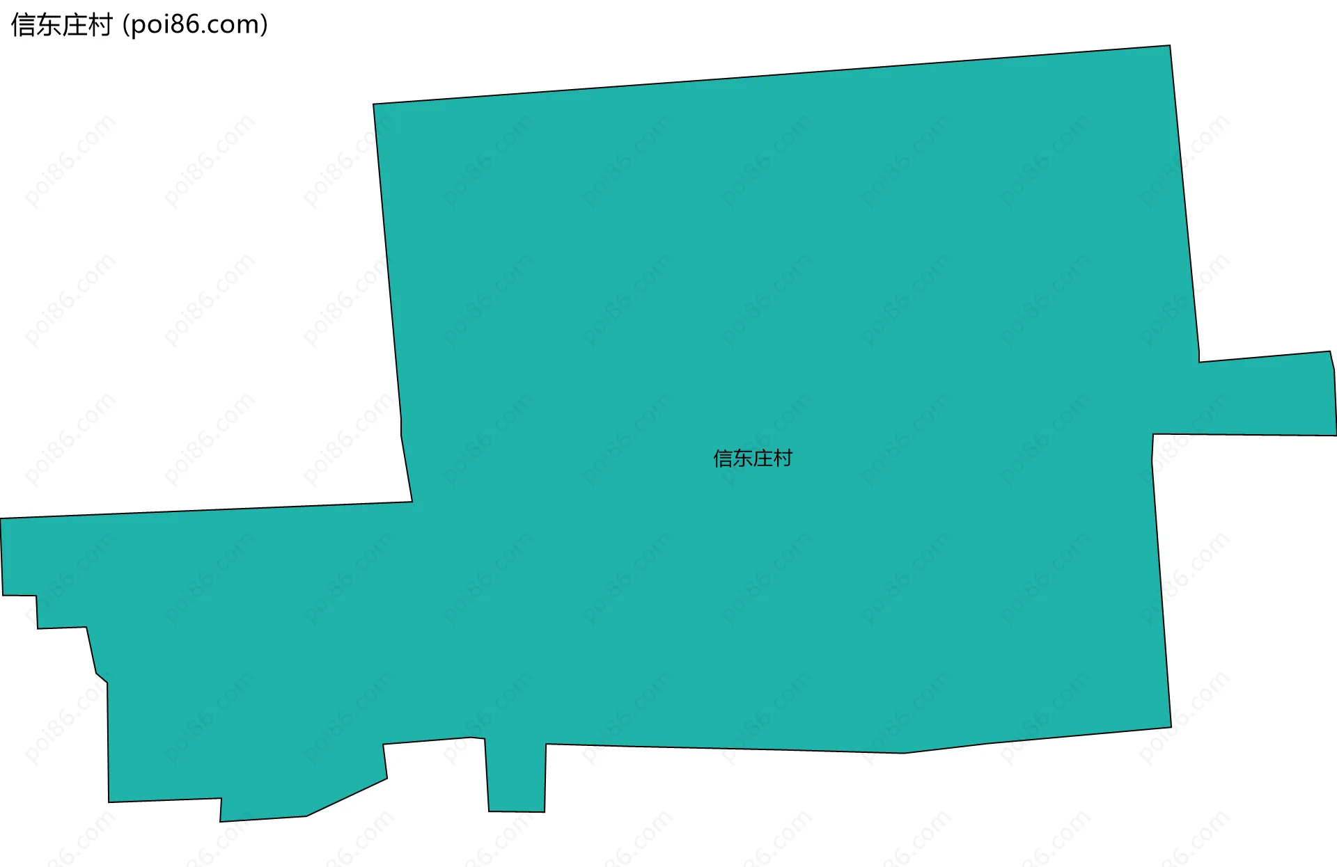 信东庄村边界地图