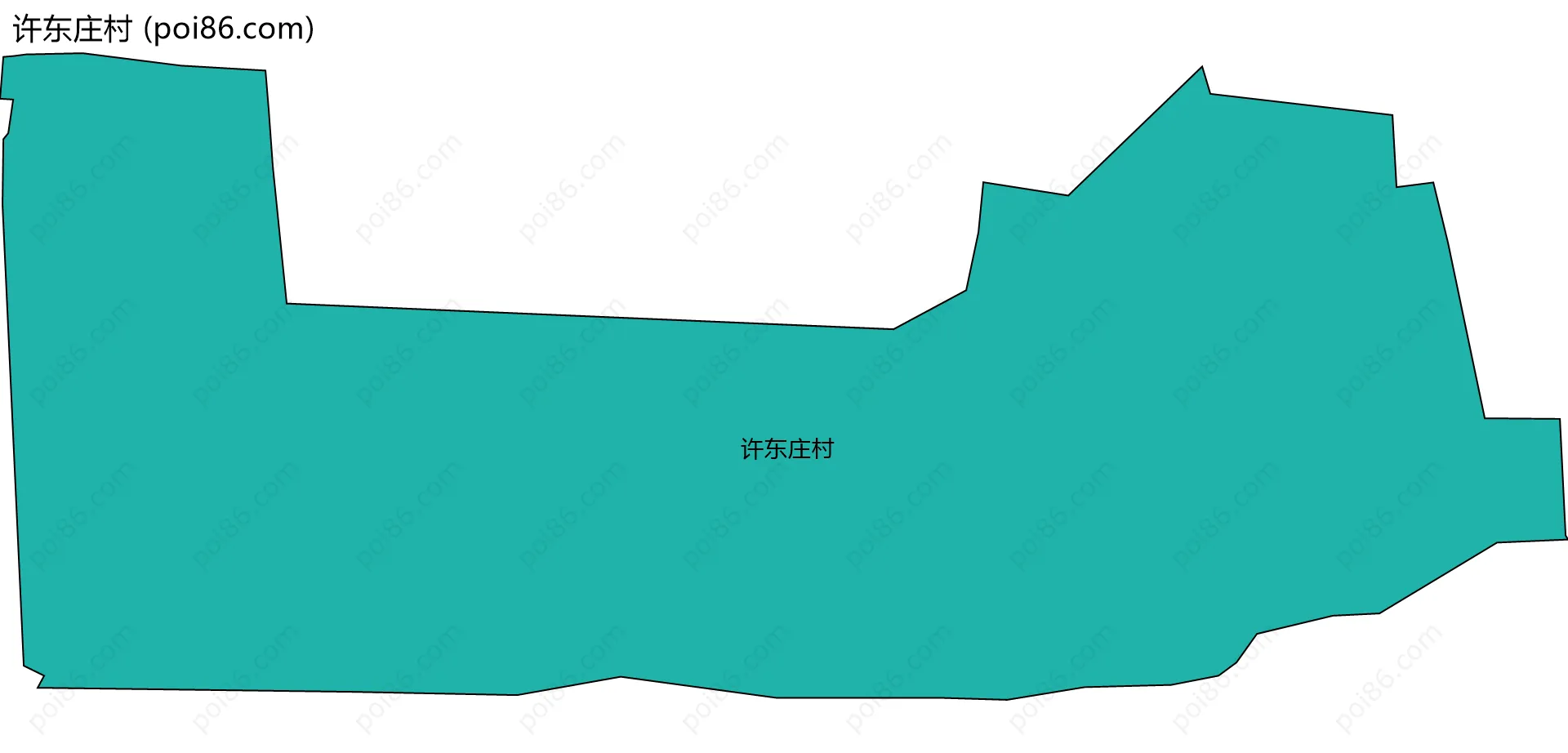 许东庄村边界地图