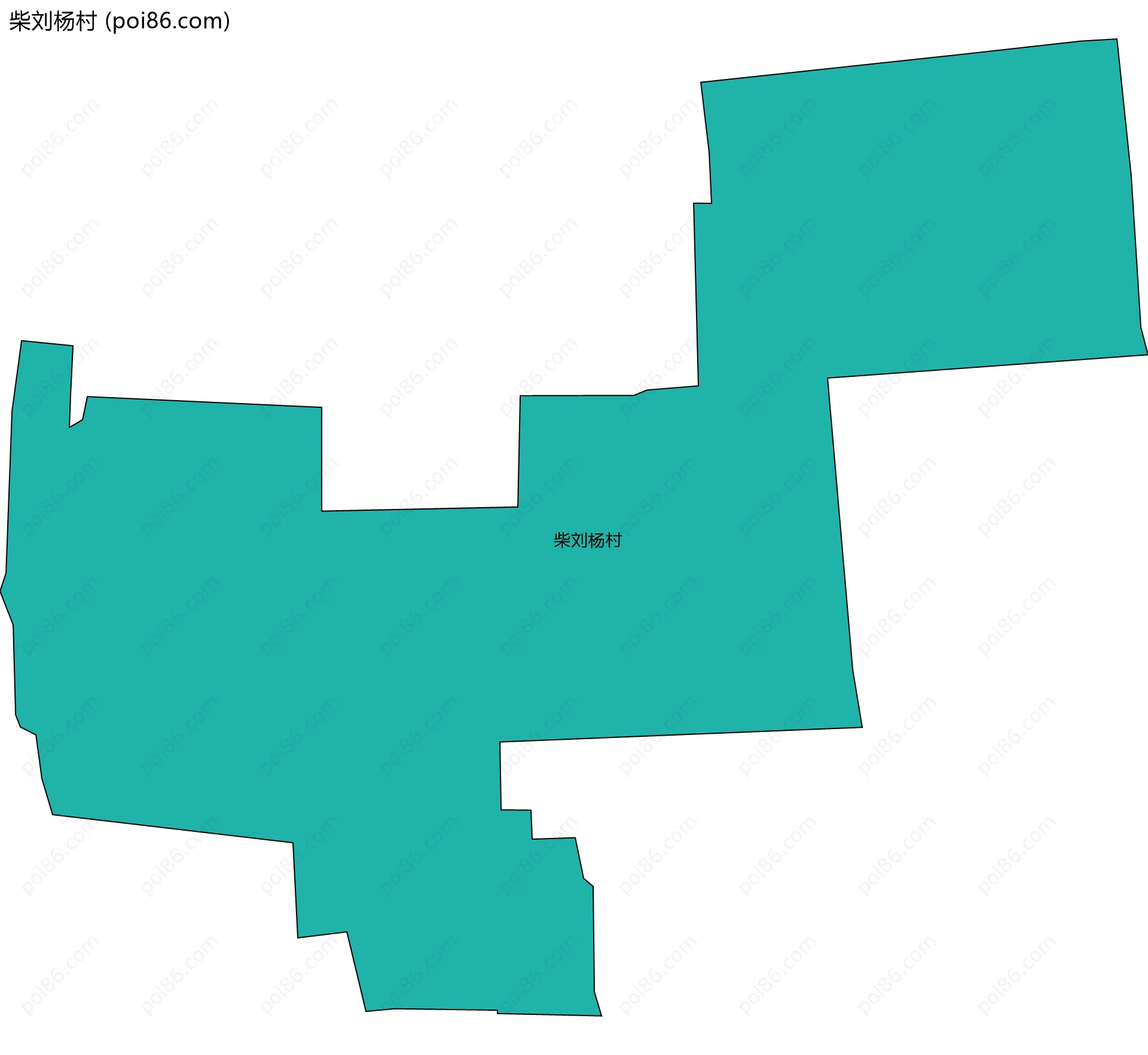 柴刘杨村边界地图