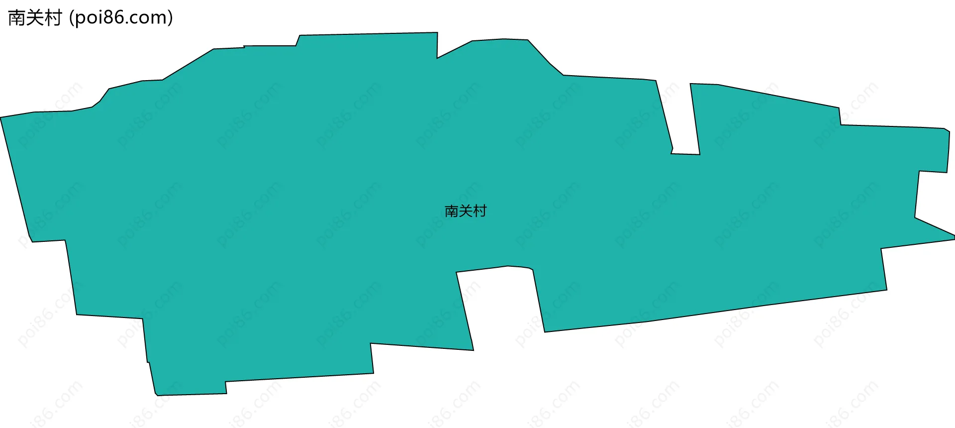 南关村边界地图