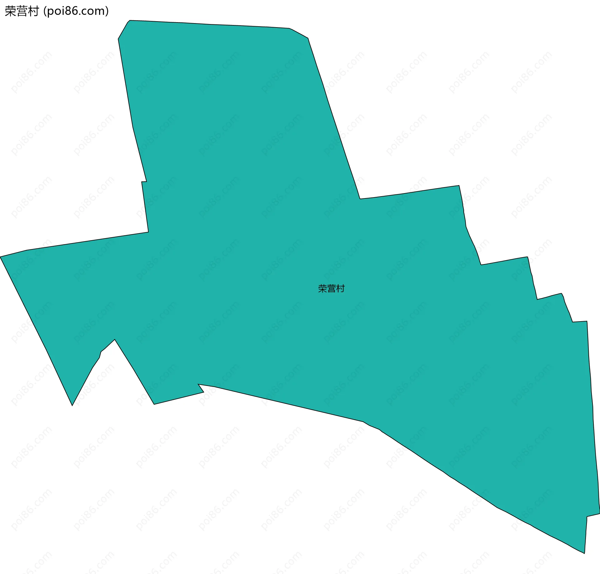 荣营村边界地图