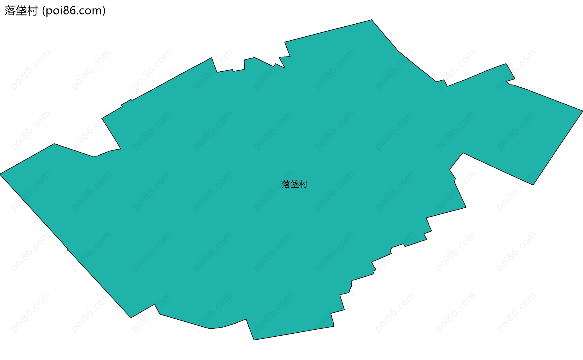 落垡村边界地图