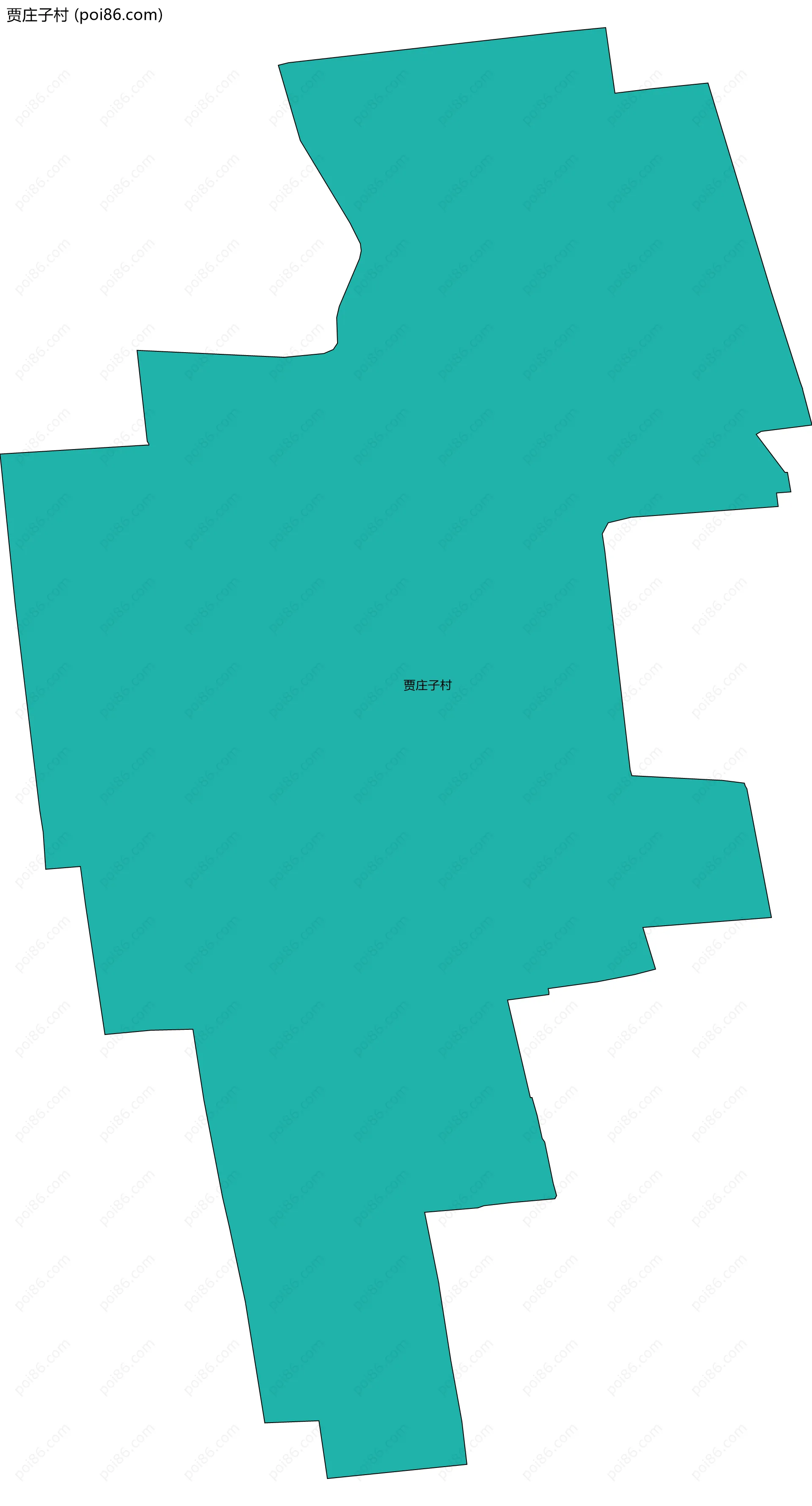 贾庄子村边界地图