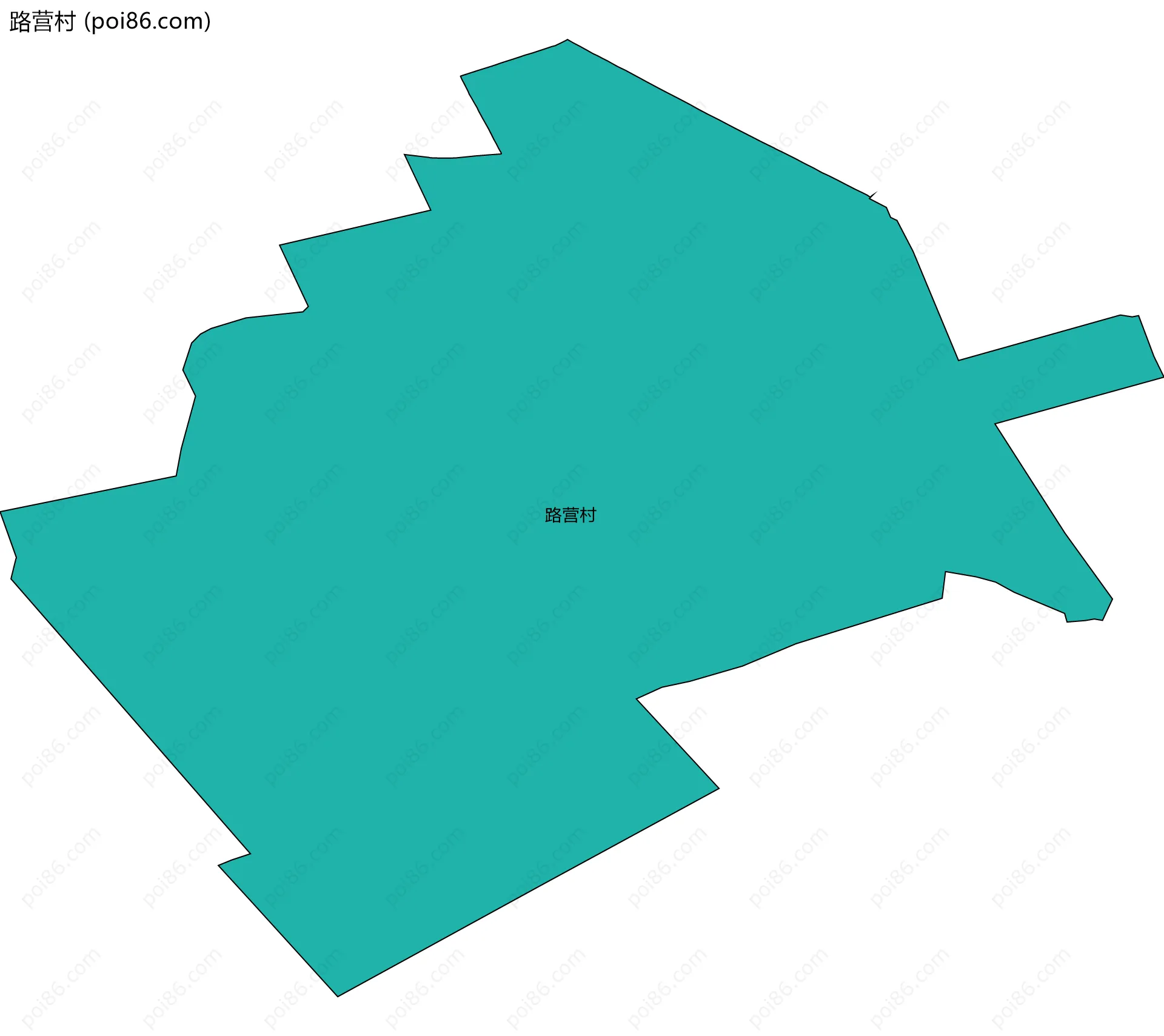 路营村边界地图