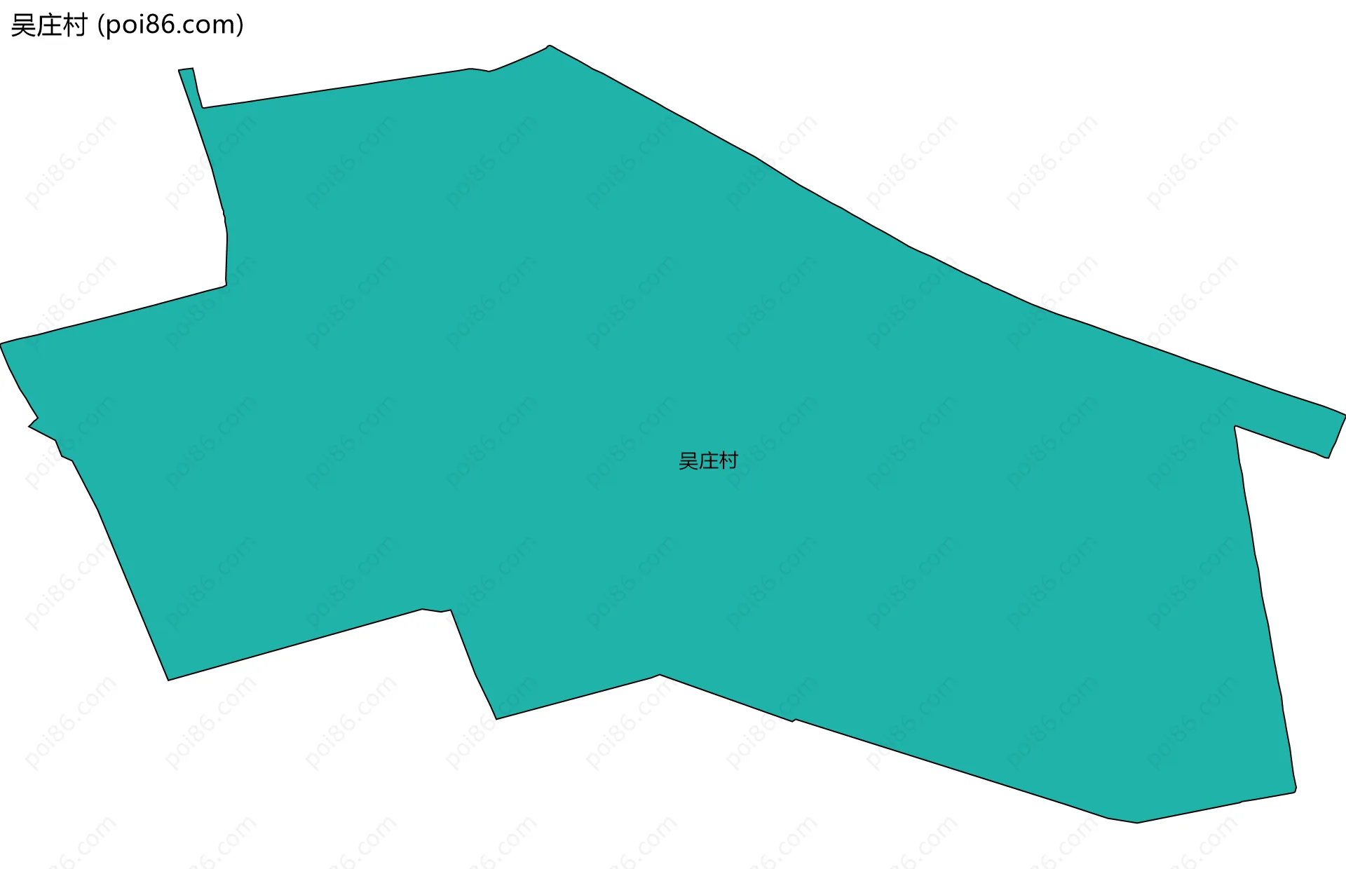 吴庄村边界地图