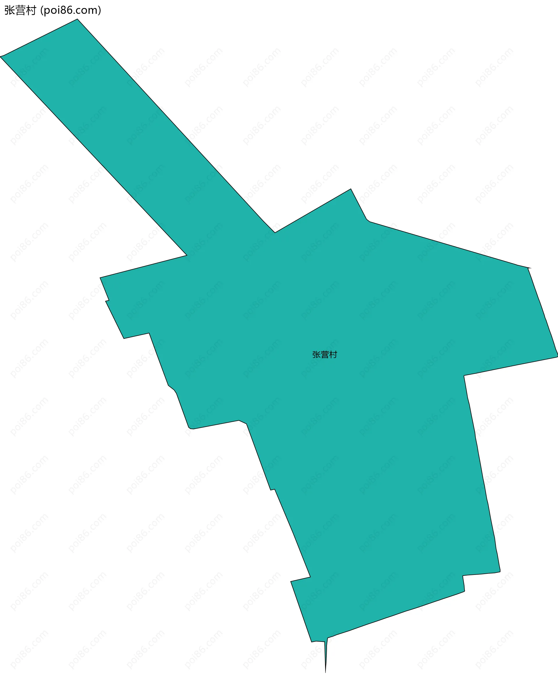 张营村边界地图