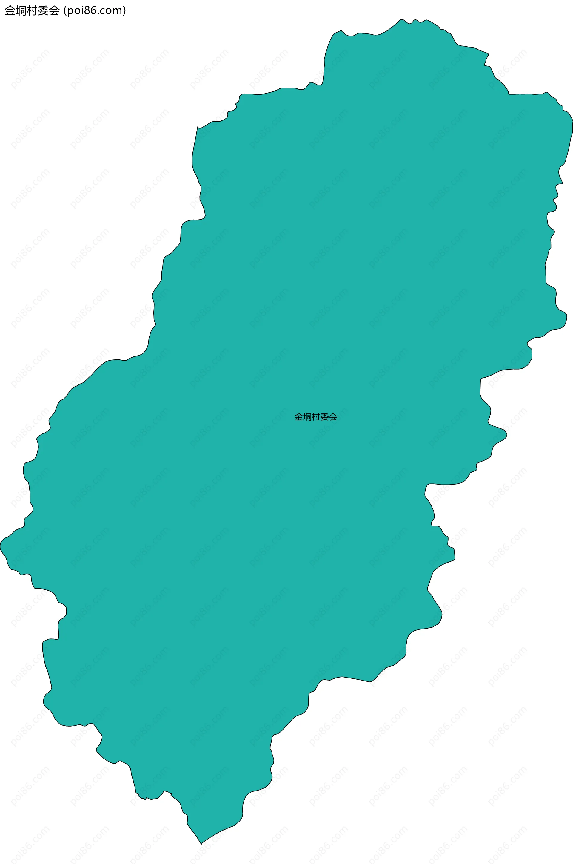 金垌村委会边界地图