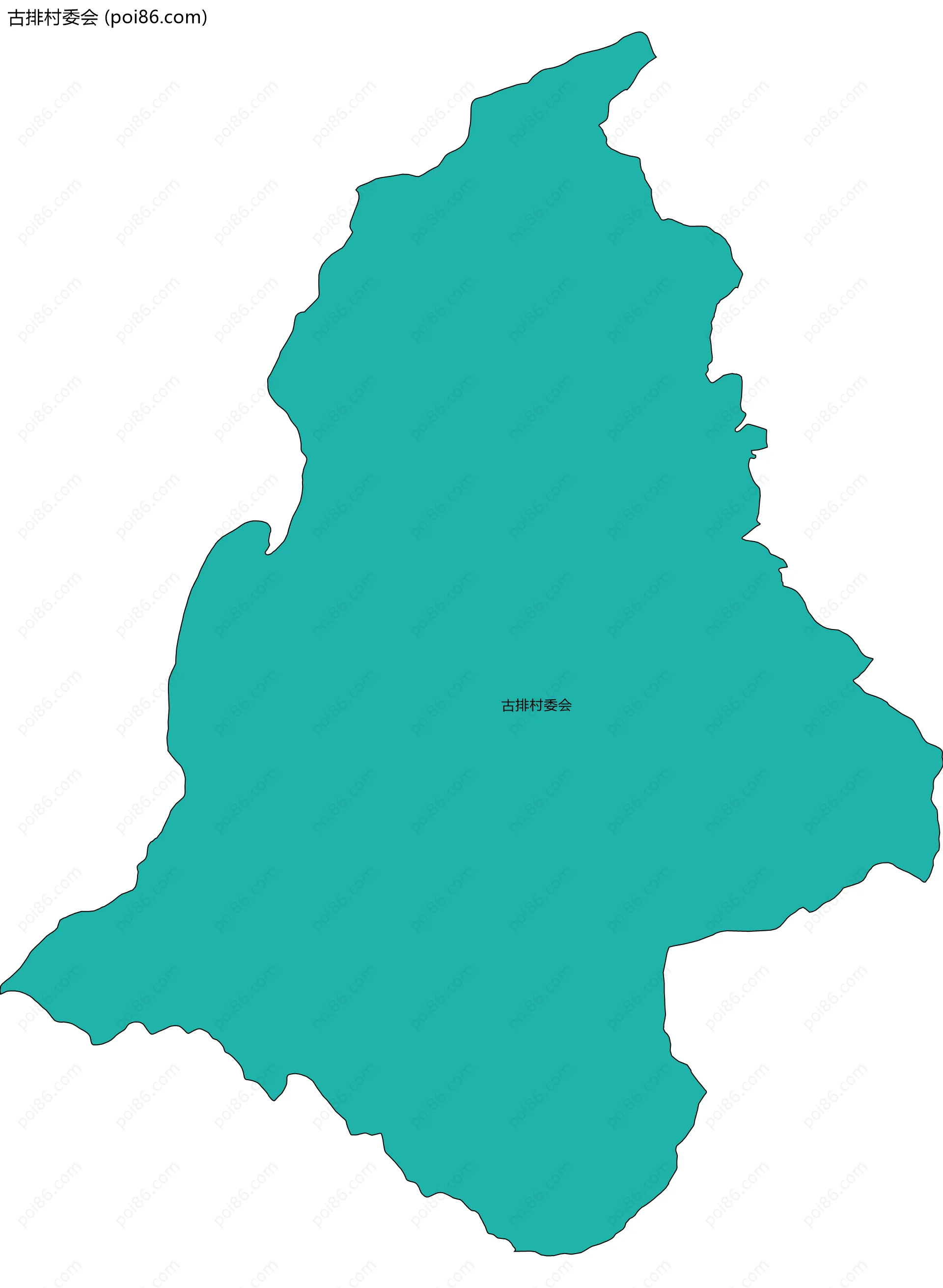 古排村委会边界地图