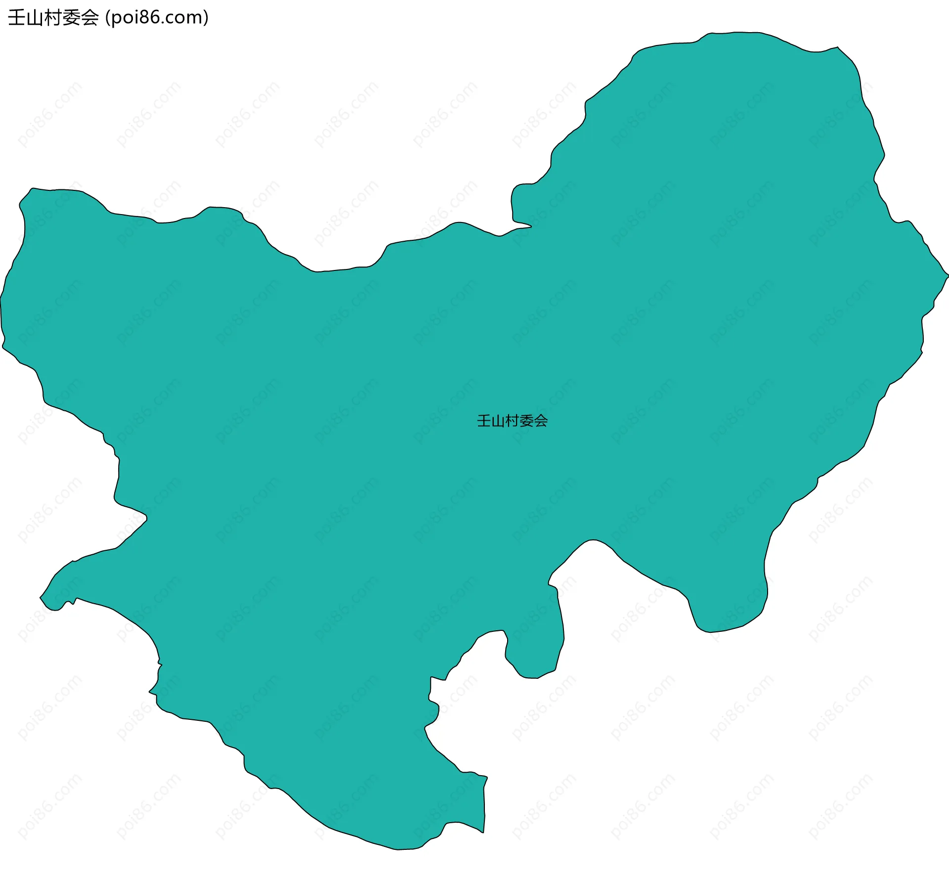 壬山村委会边界地图