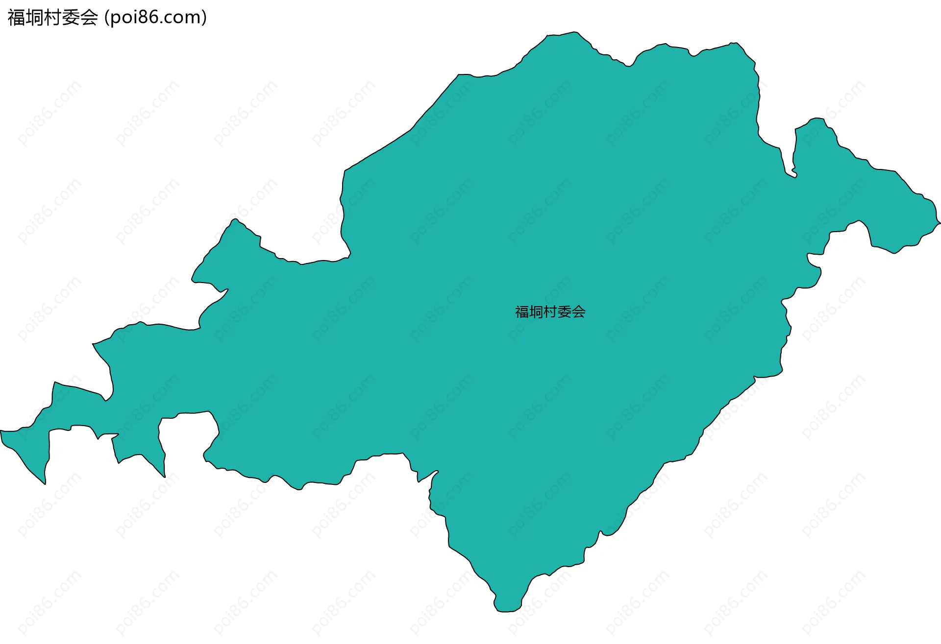 福垌村委会边界地图