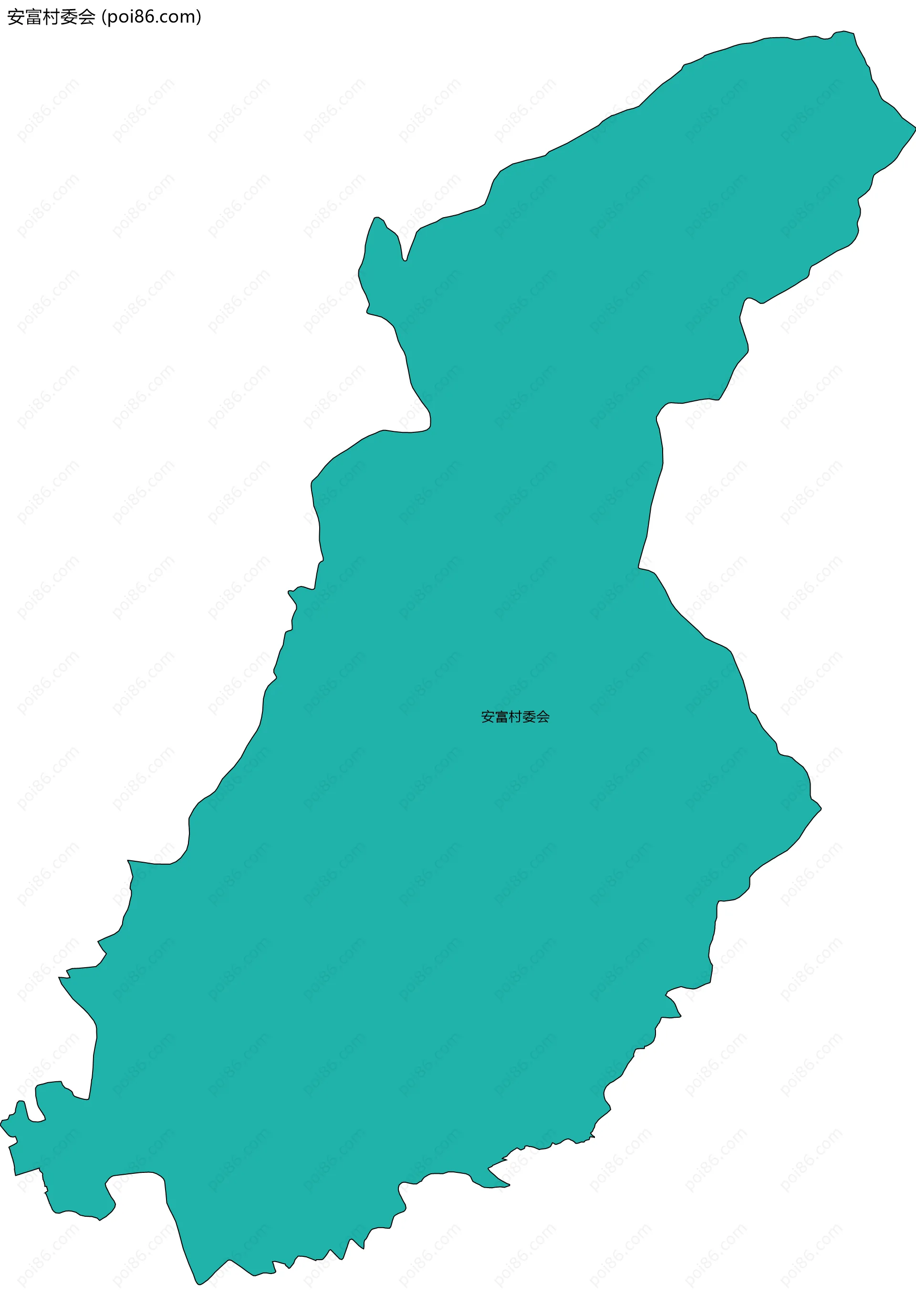 安富村委会边界地图