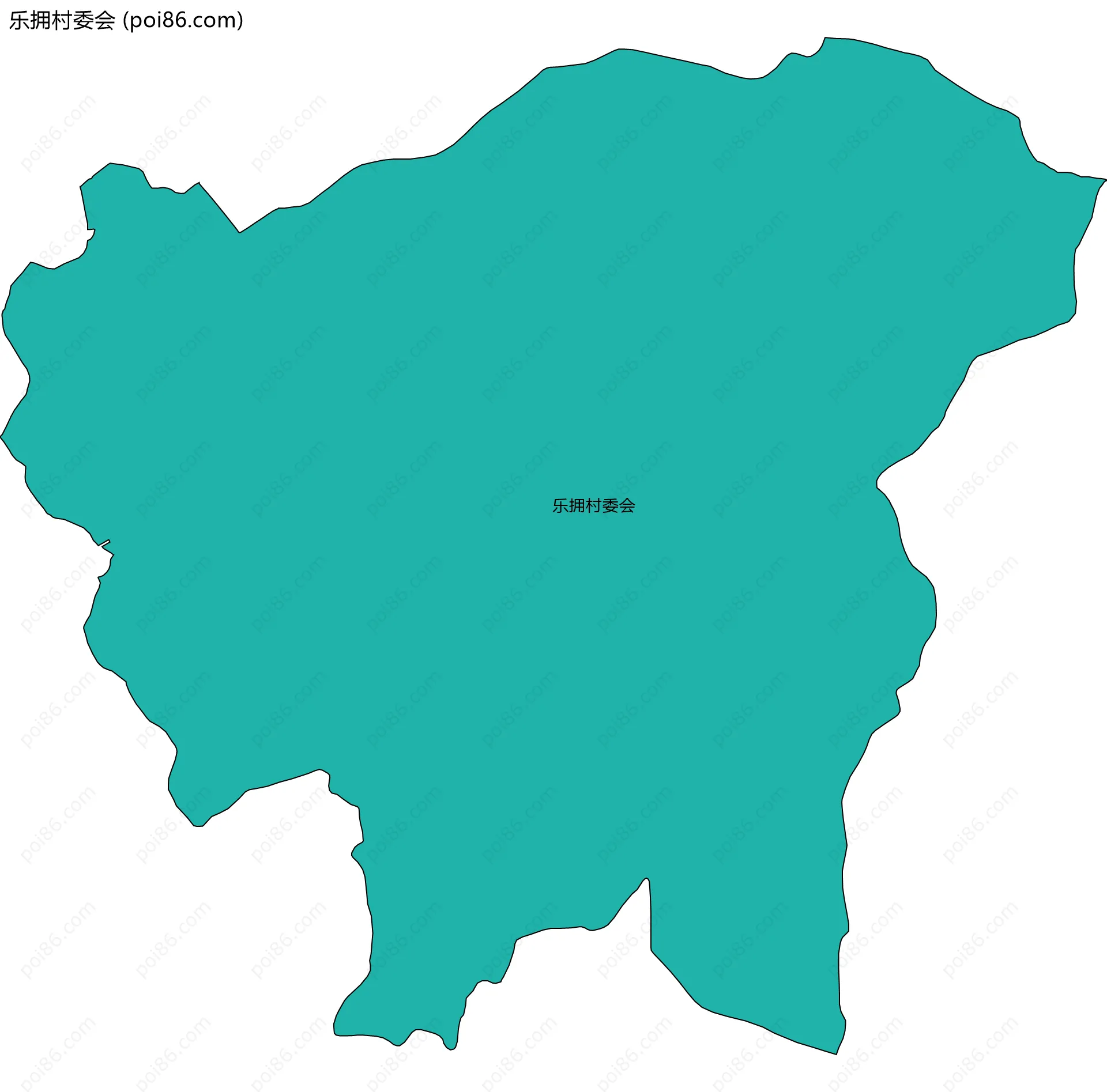 乐拥村委会边界地图