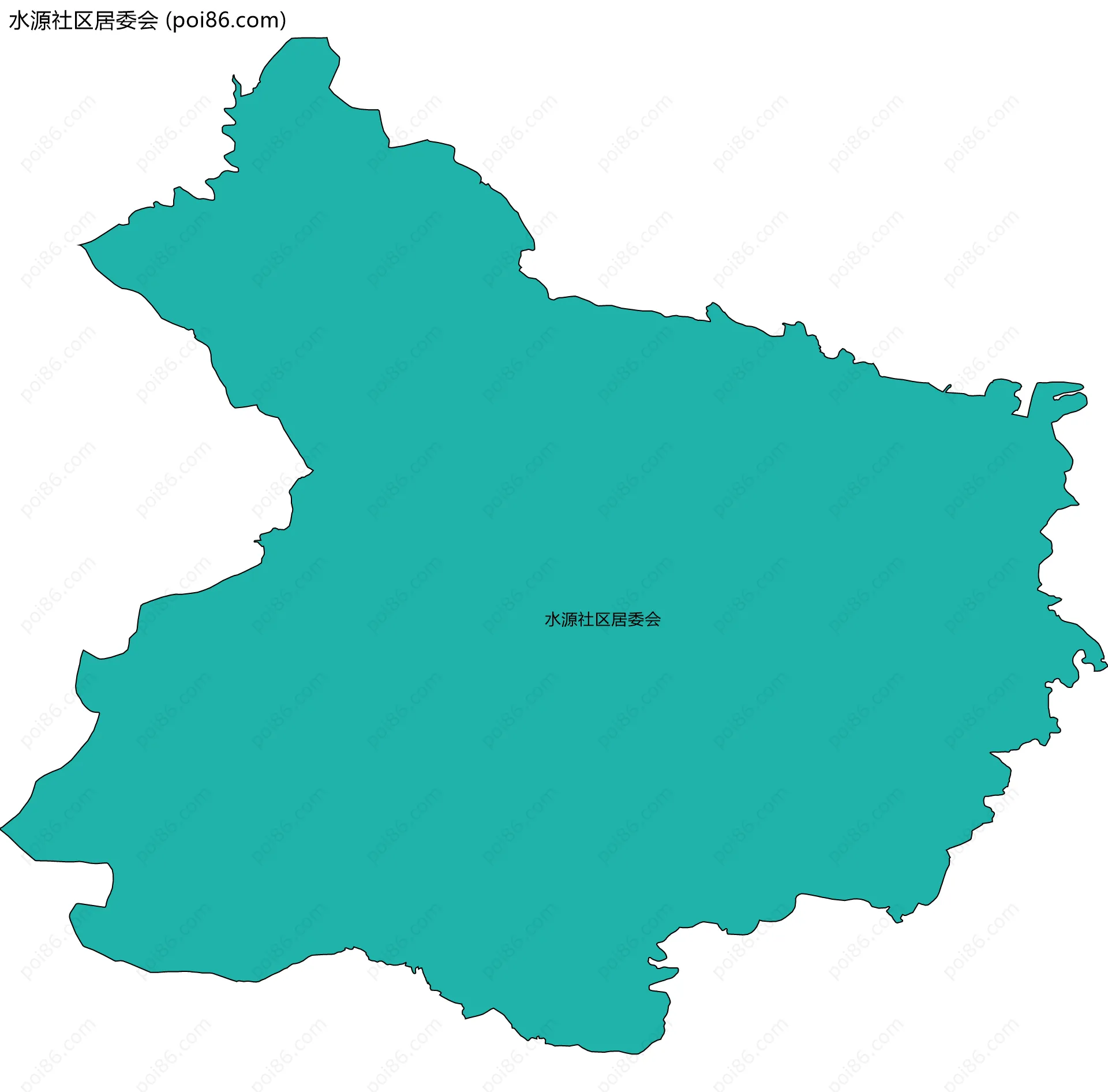 水源社区居委会边界地图