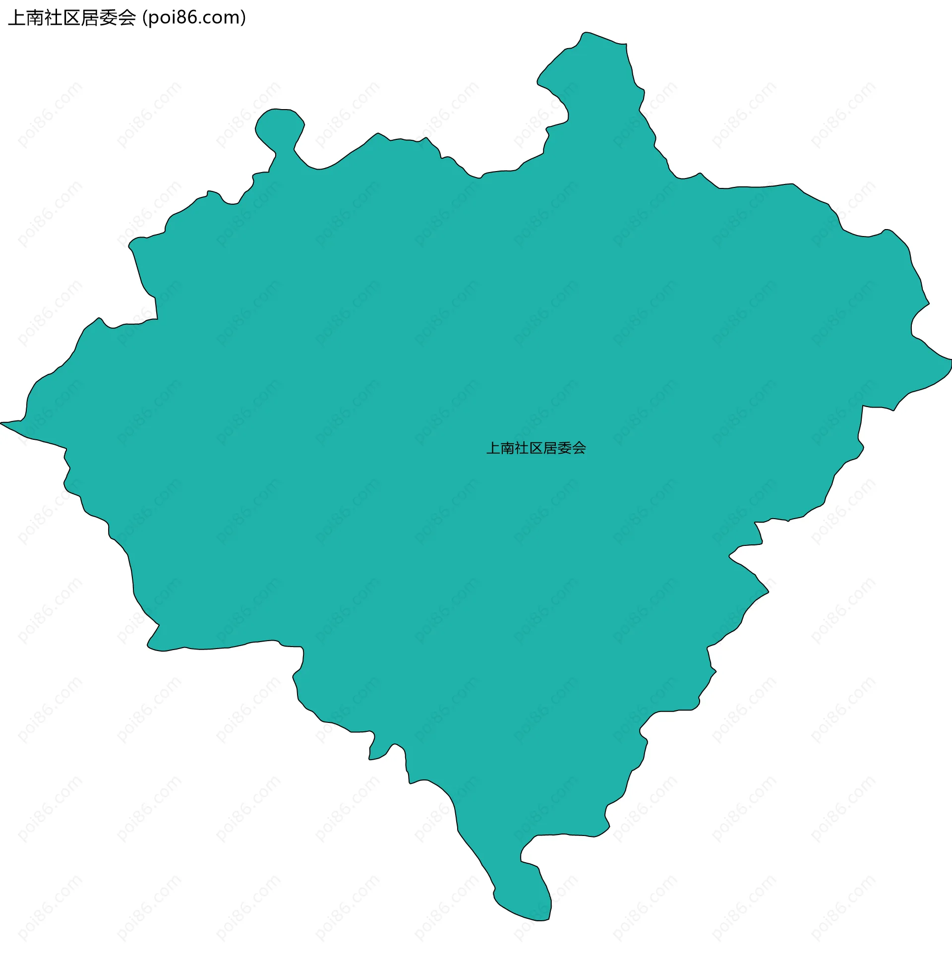 上南社区居委会边界地图