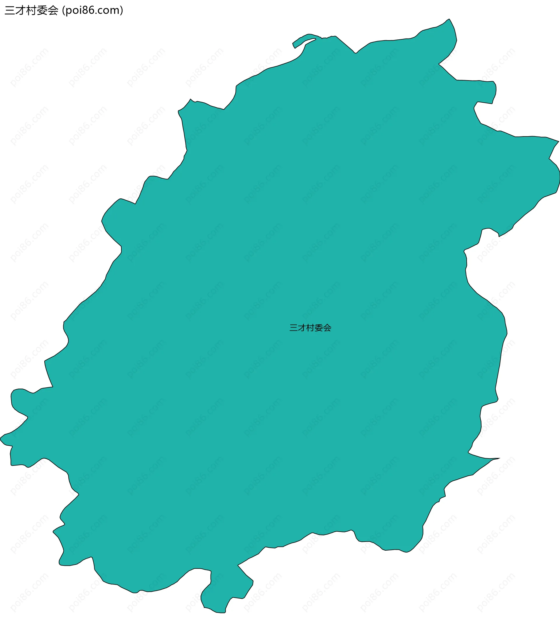 三才村委会边界地图