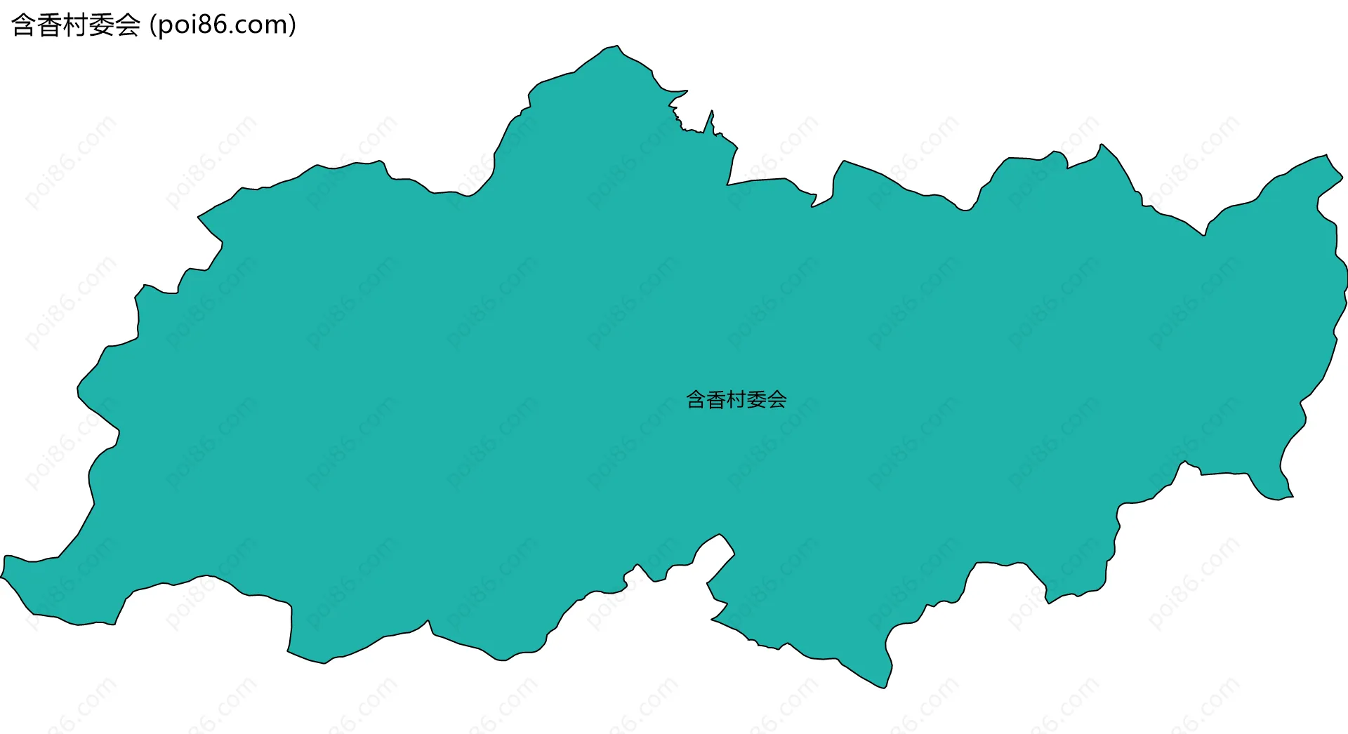 含香村委会边界地图