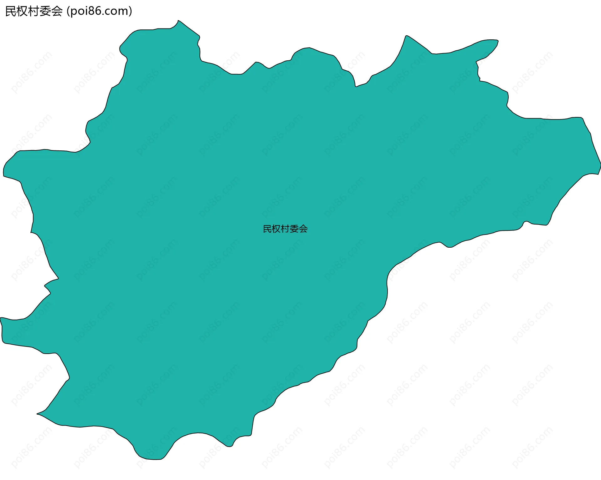 民权村委会边界地图